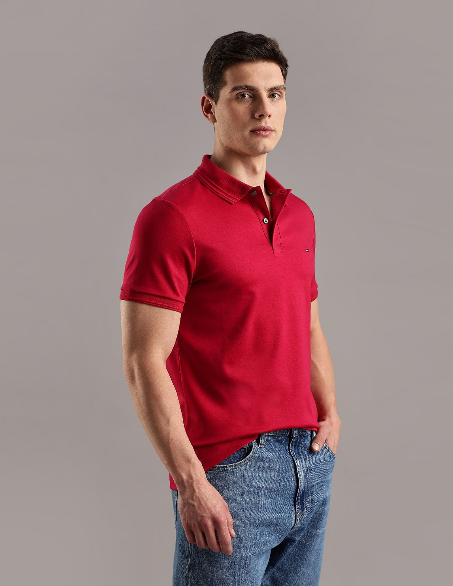 Tommy Hilfiger Solid Regular-Fit Cotton T-Shirt
