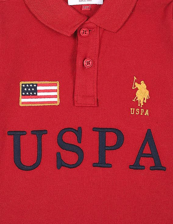U.S. Polo Assn. Kids Long Sleeve Embroidered Polo Shirt