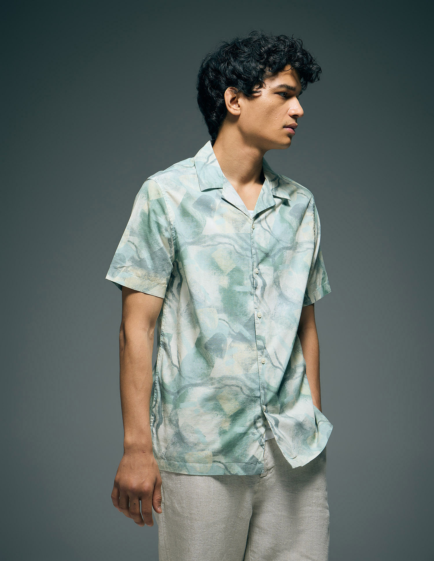 Flying Machine Pure Cotton Original Cuban Shirt
