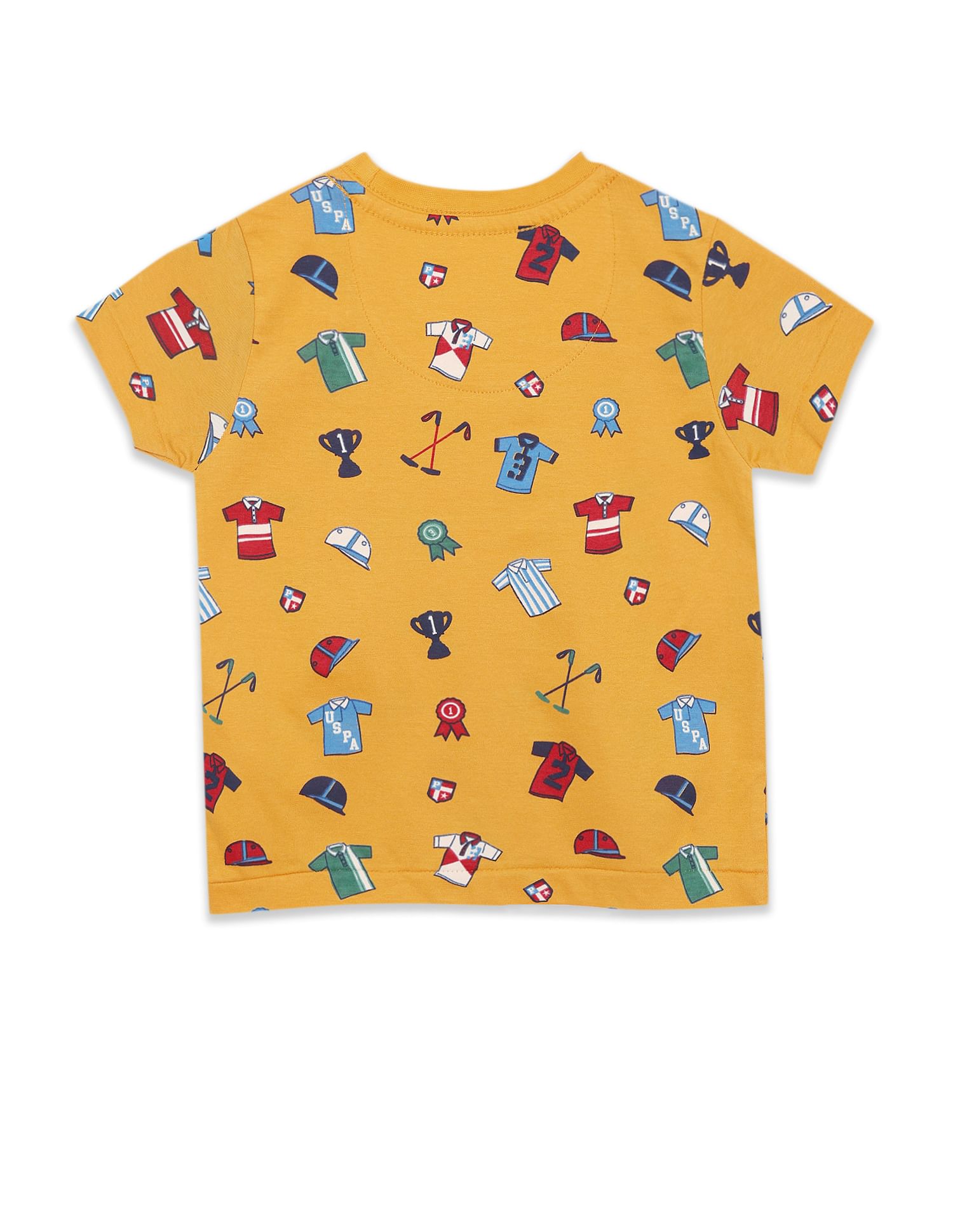 U.S. Polo Assn. Kids Boys All Over Print Cotton T-Shirt