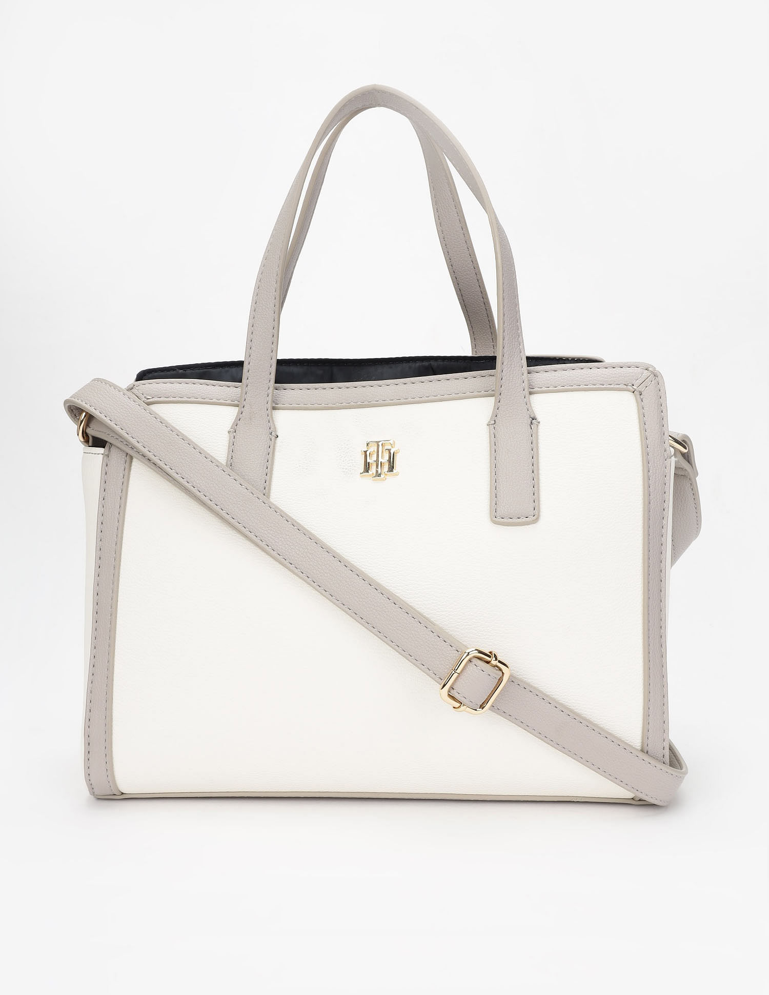 Tommy Hilfiger Solid Brown Pu Hand Bag