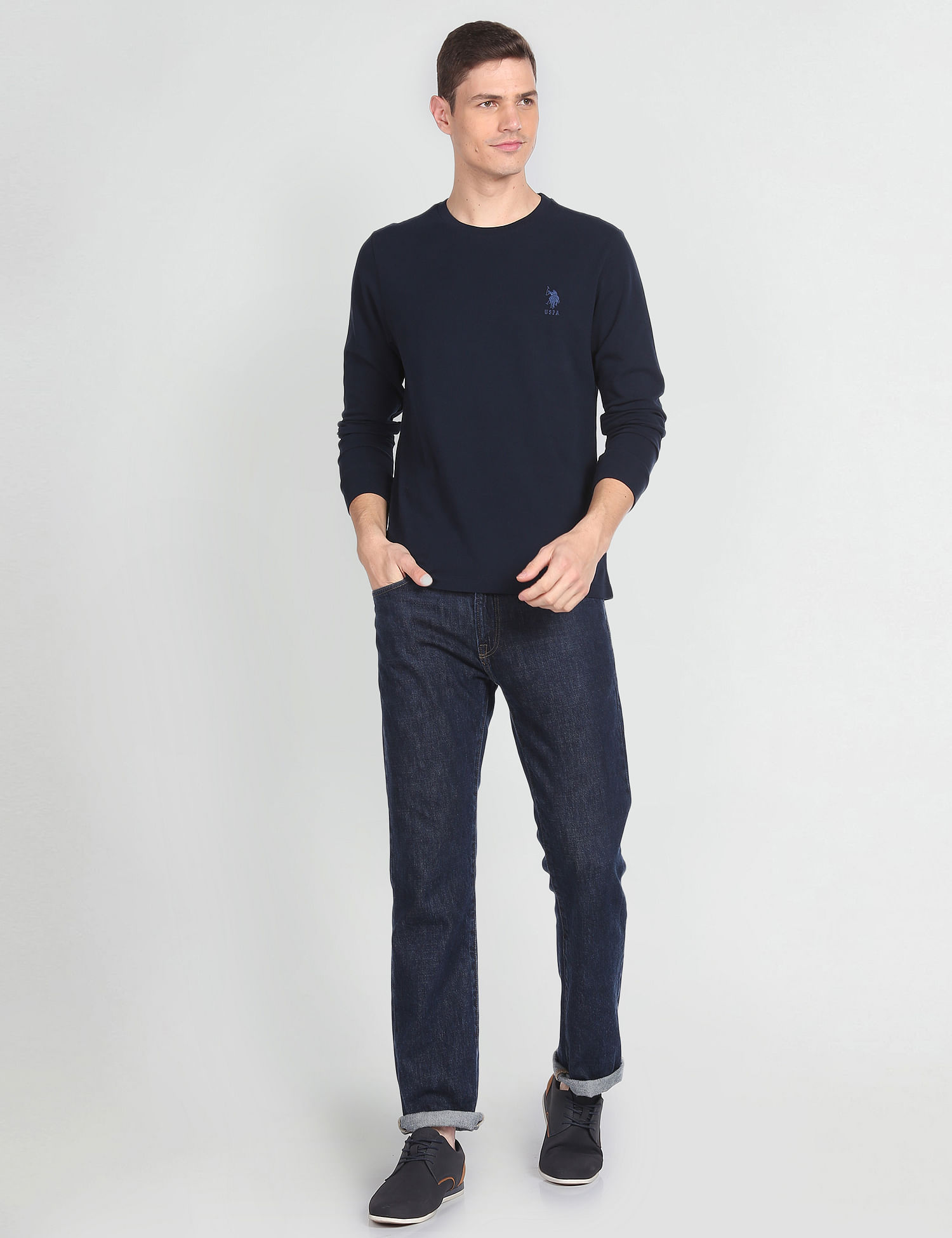U.S. Polo Assn. Denim Co. Long Sleeve Cotton T-Shirt
