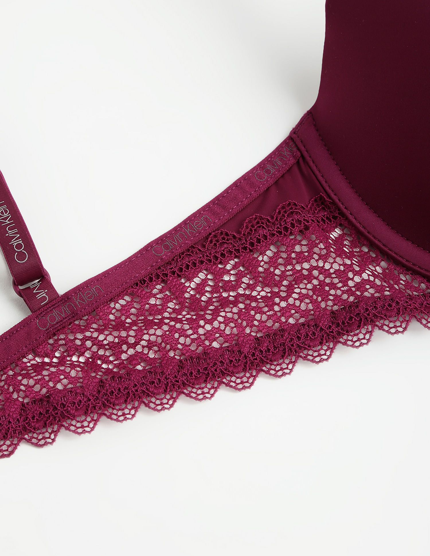 Calvin Klein Underwear Solid Plunge Neck Bra