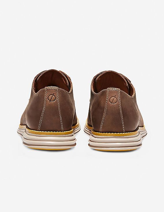 Cole Haan Brown ØriginalGrand Plain Toe Derby Shoes