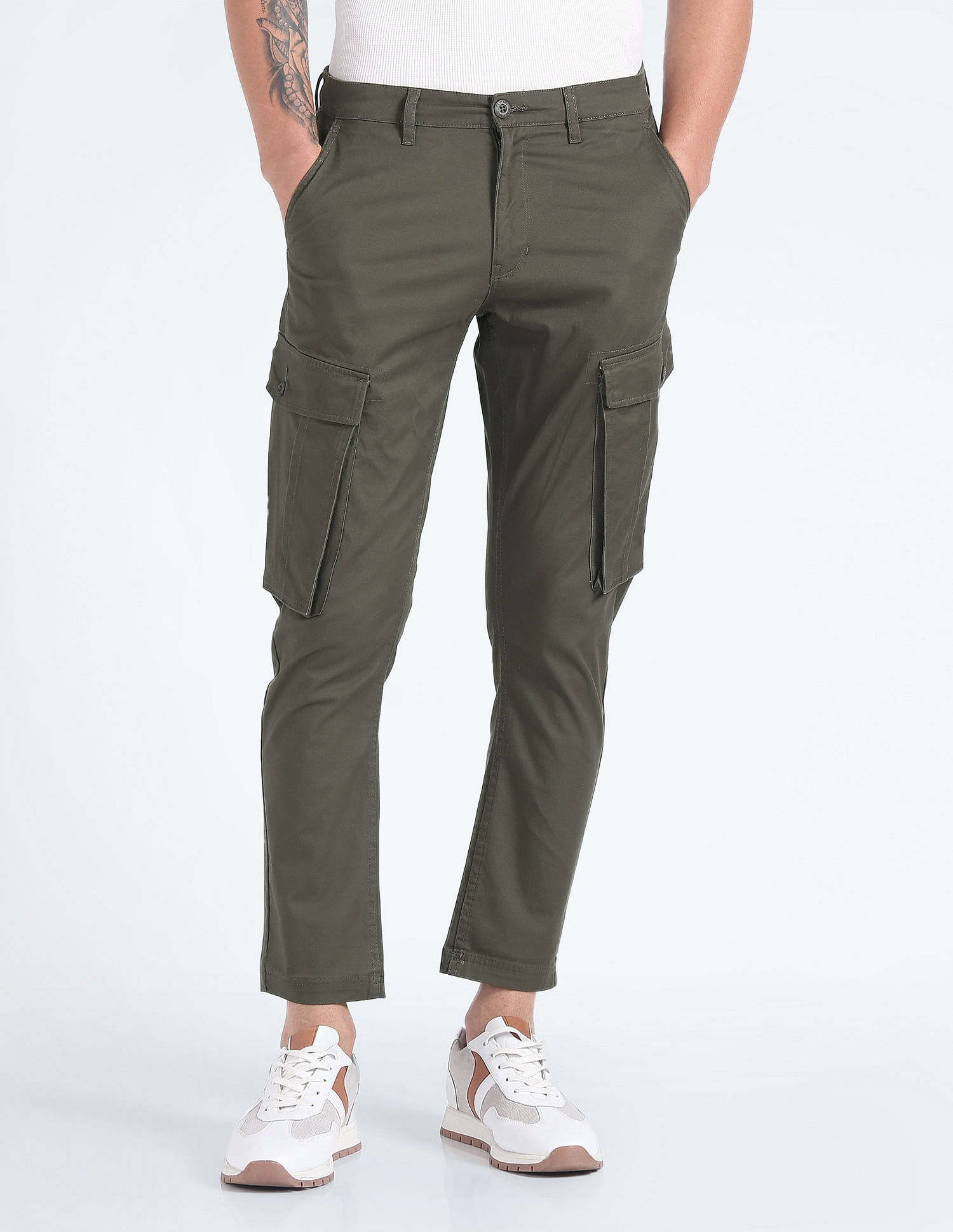 Only & Sons Black Slim Fit Cargo Trousers | New Look