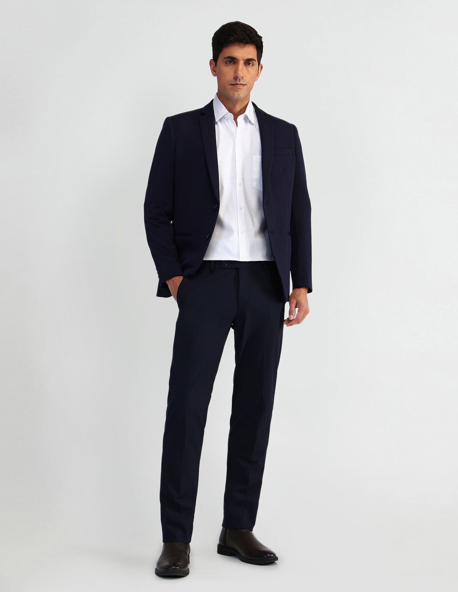 Arrow Geometric Printed Manhattan Slim Fit Shirt