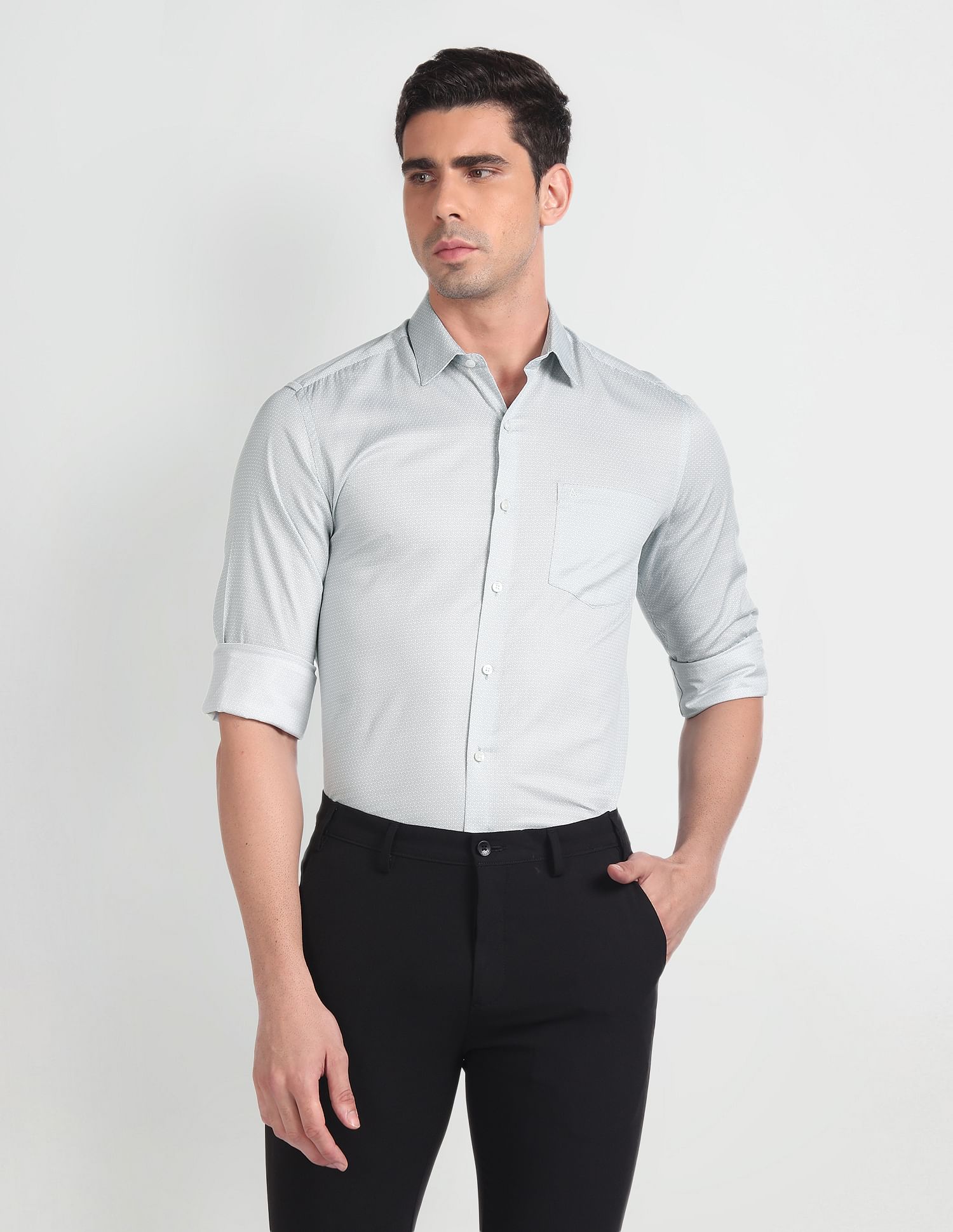 Arrow Manhattan Slim Fit Dobby Shirt