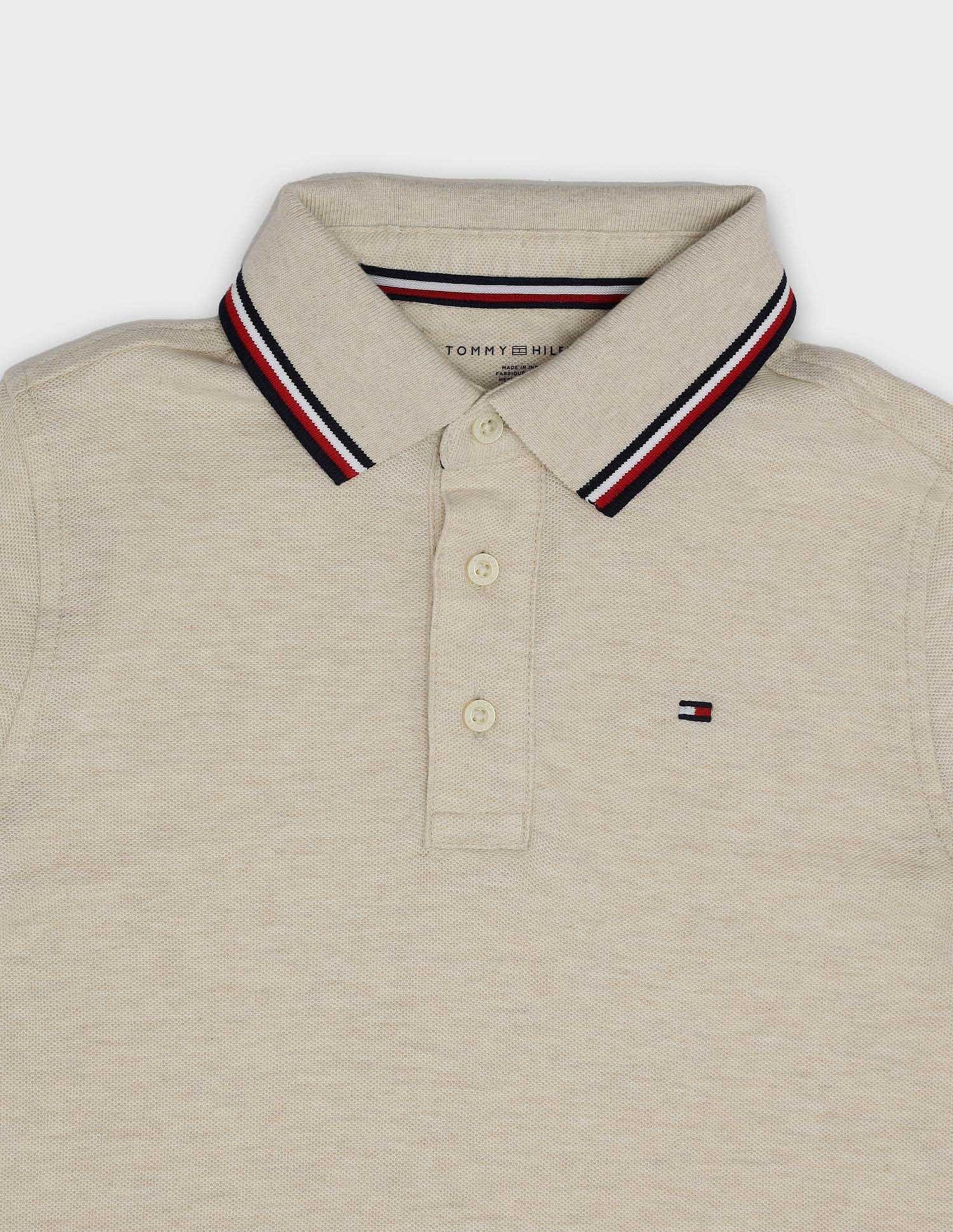 Tommy Hilfiger Kids Boys Solid Regular-Fit Cotton Polo Shirt