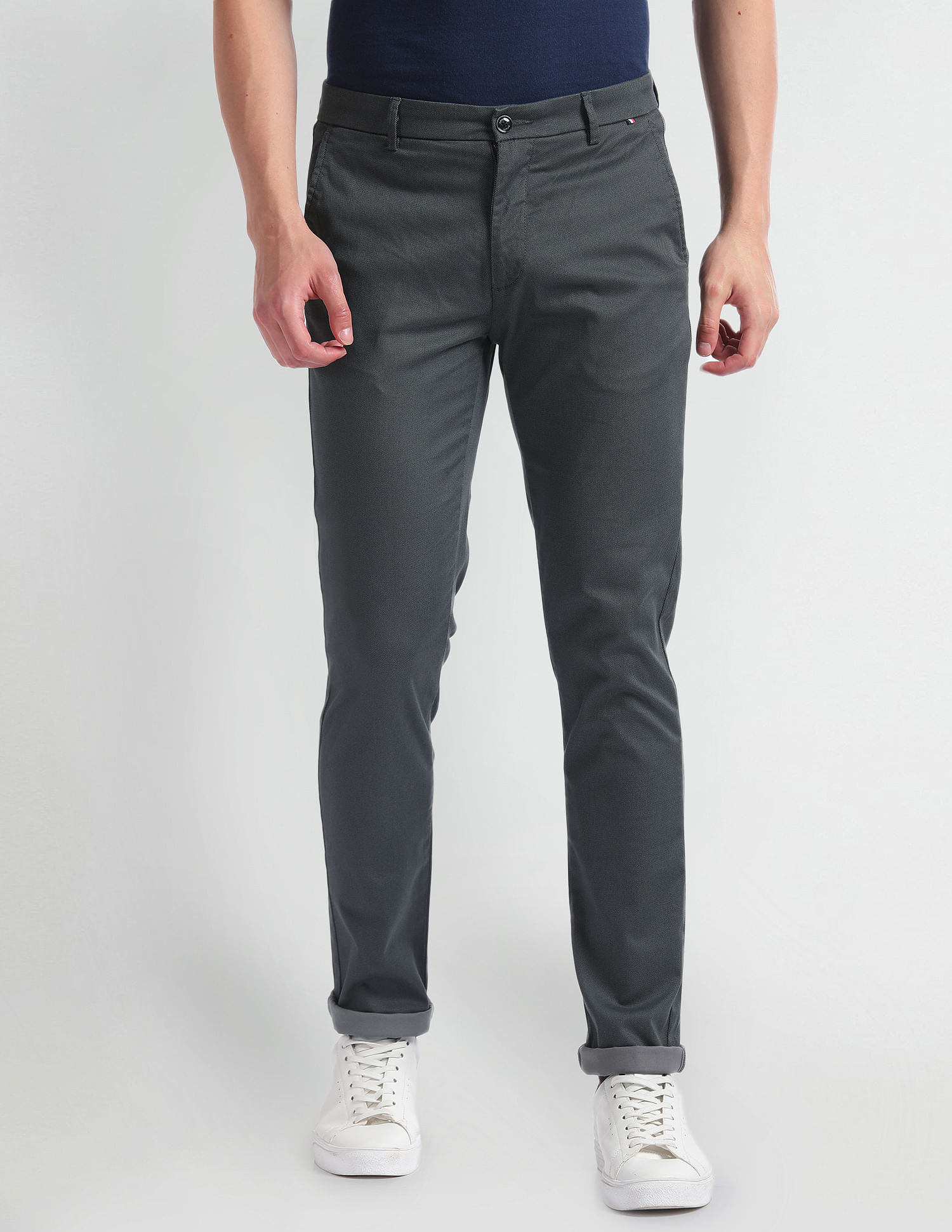 Arrow Sports Mid Rise Smart Flex Trousers