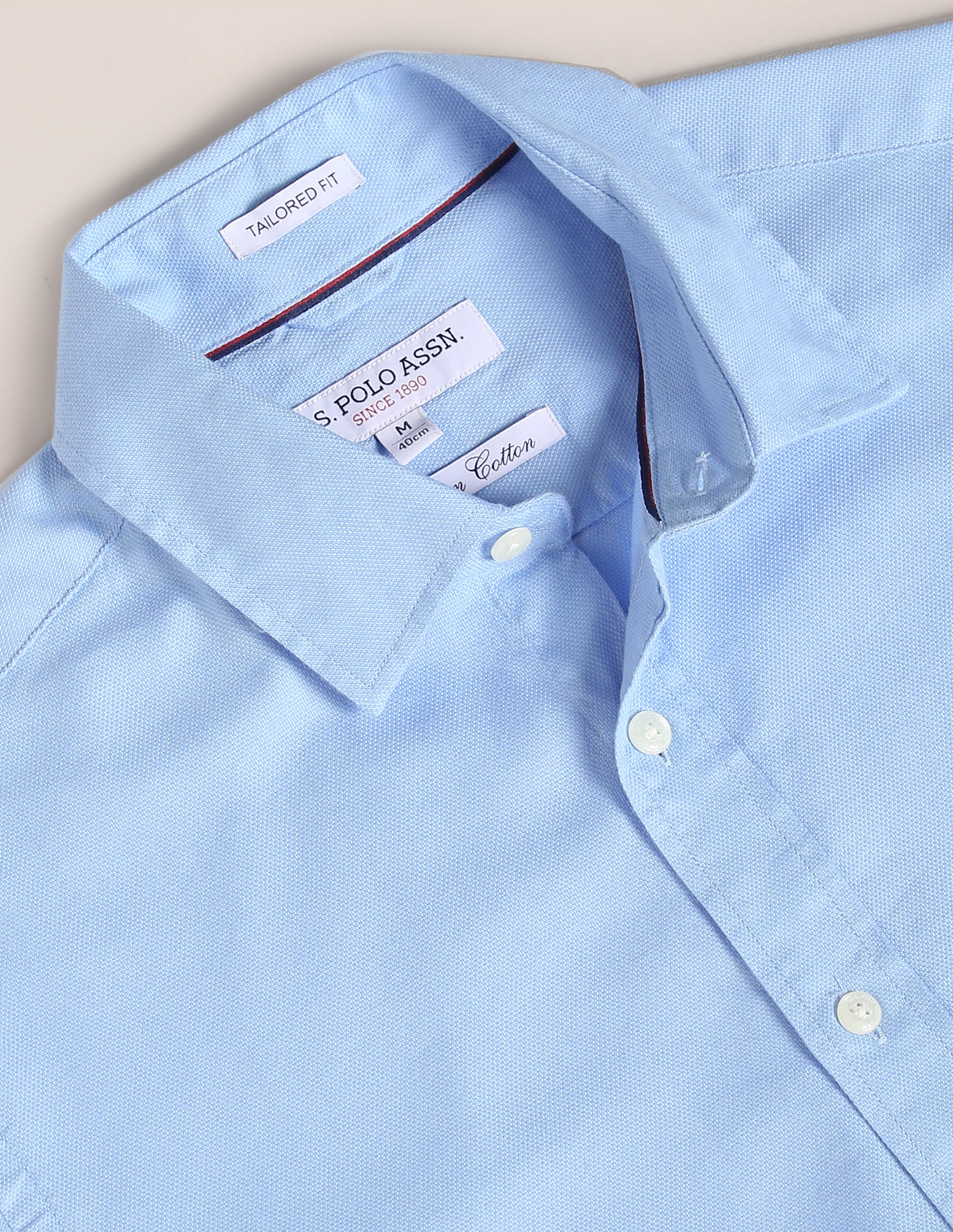 Buy U.S. Polo Assn. Premium Cotton Solid Casual Shirt