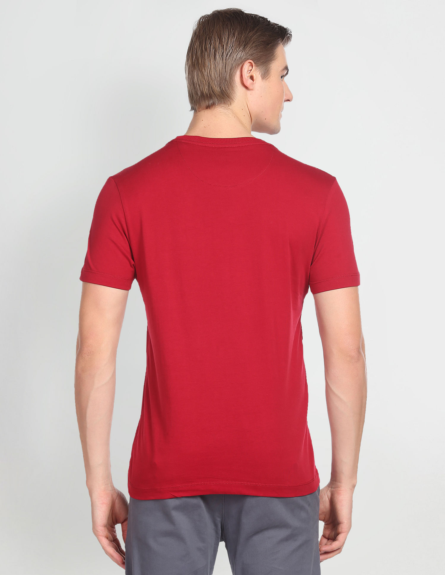 U.S. Polo Assn. Denim Co. Crew Neck Short Sleeve Brand Print T-Shirt