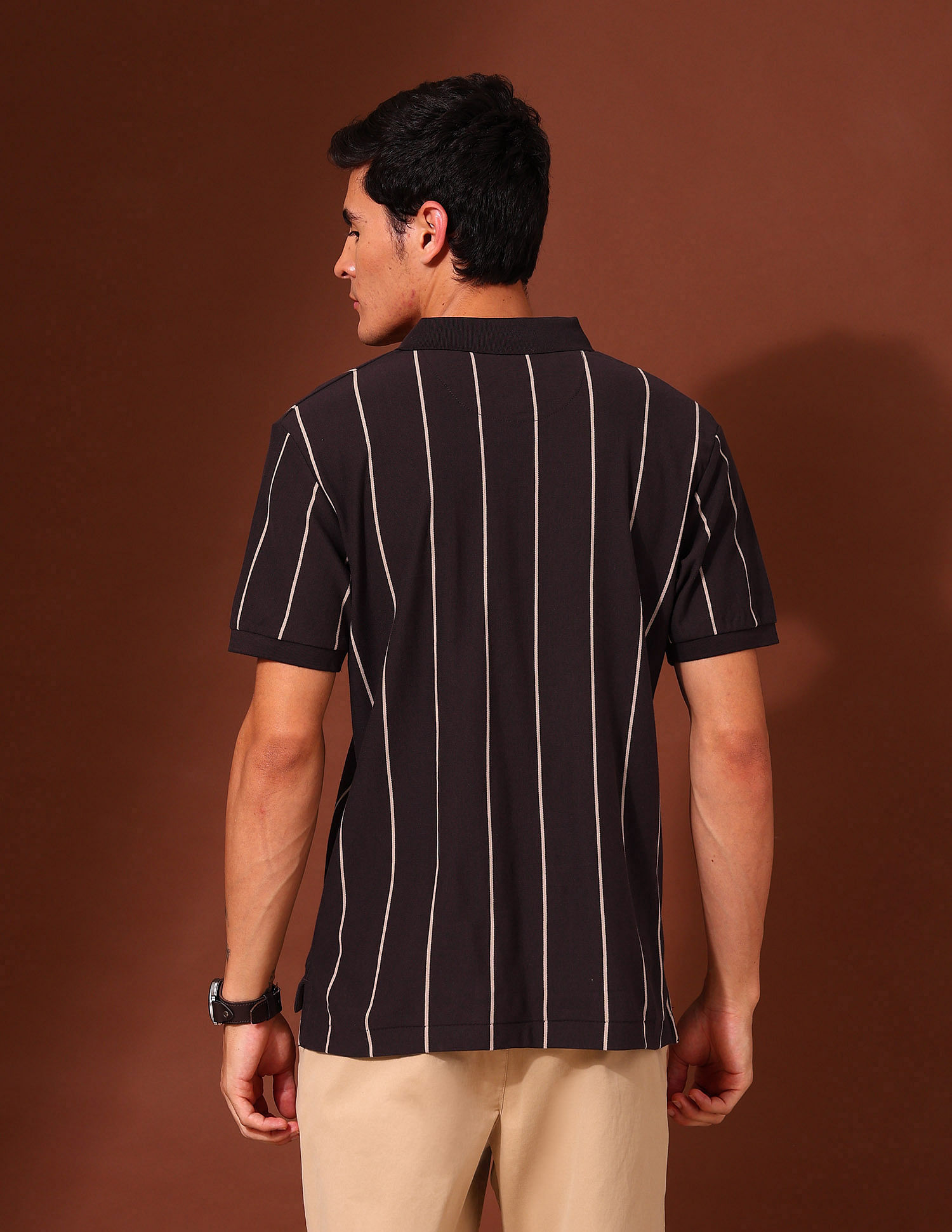 U.S. Polo Assn. Vertical Striped Classic Polo Shirt