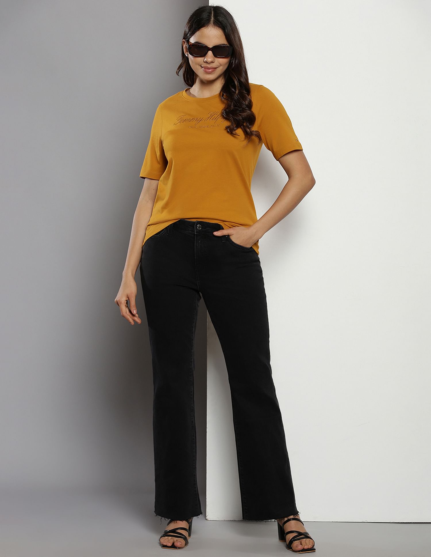 Tommy Hilfiger High Shine Embroidered T-Shirt