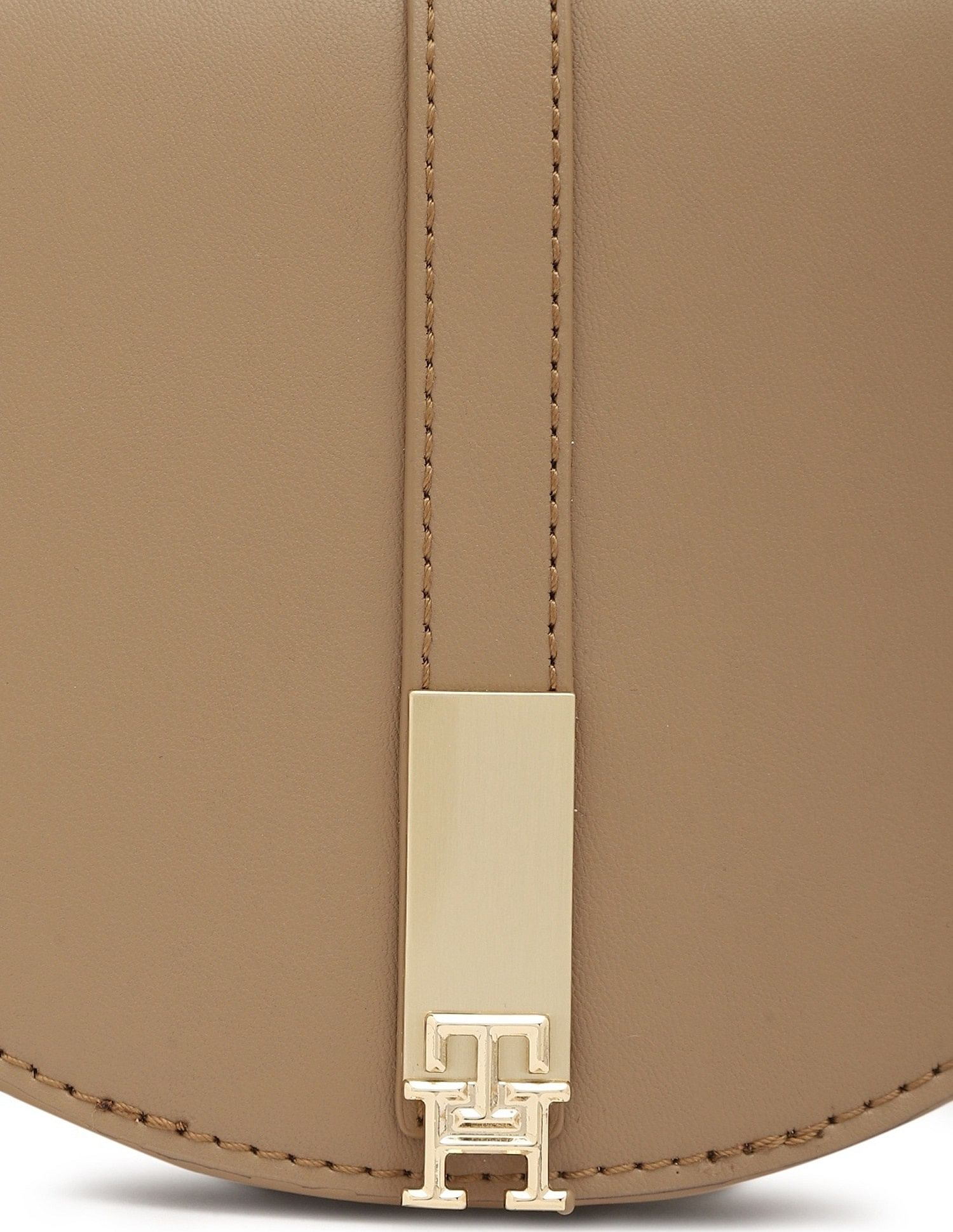 Tommy Hilfiger Solid Khaki Pu Sling Bag