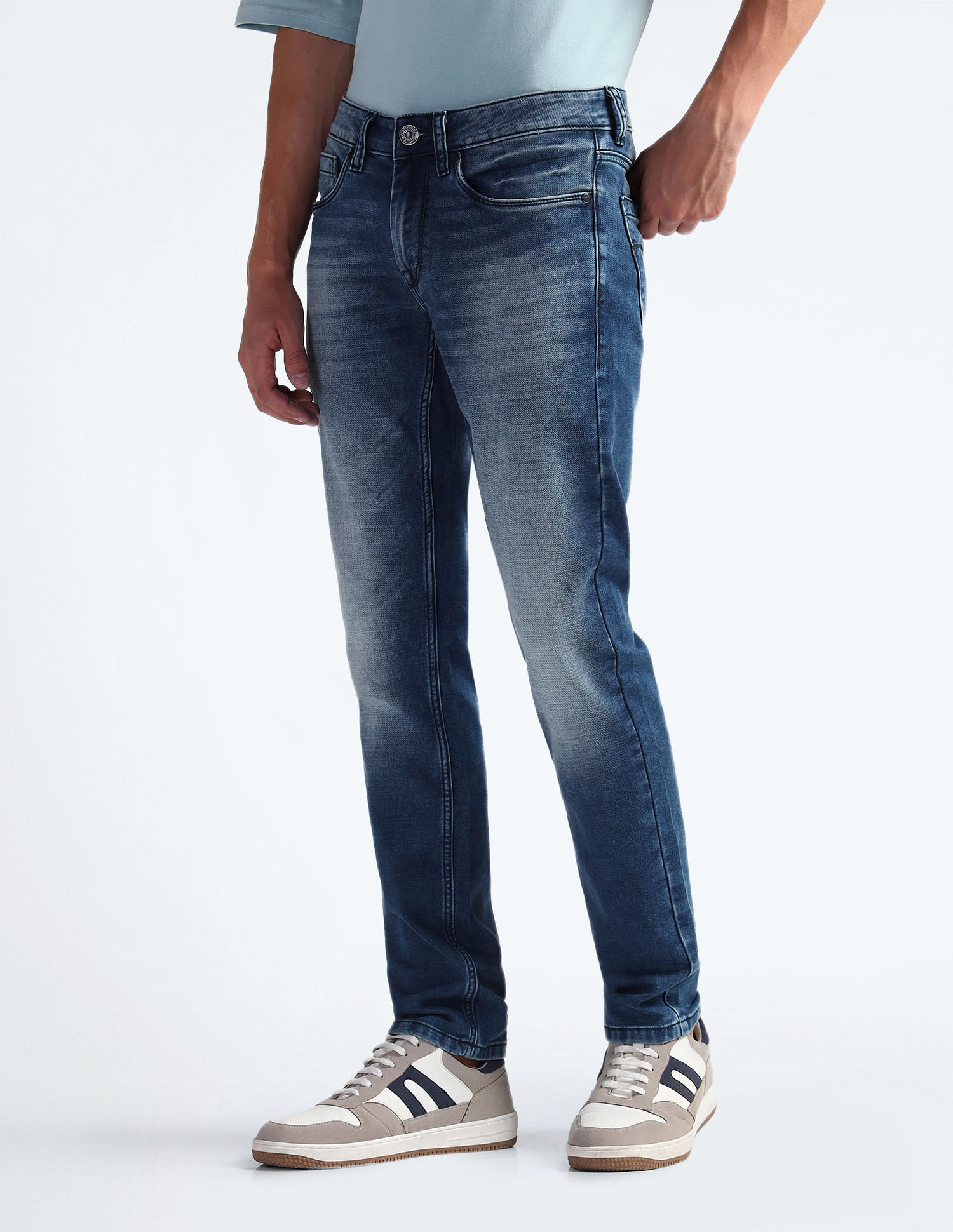 Flying Machine Mid Rise Morrison Skinny Fit Jeans