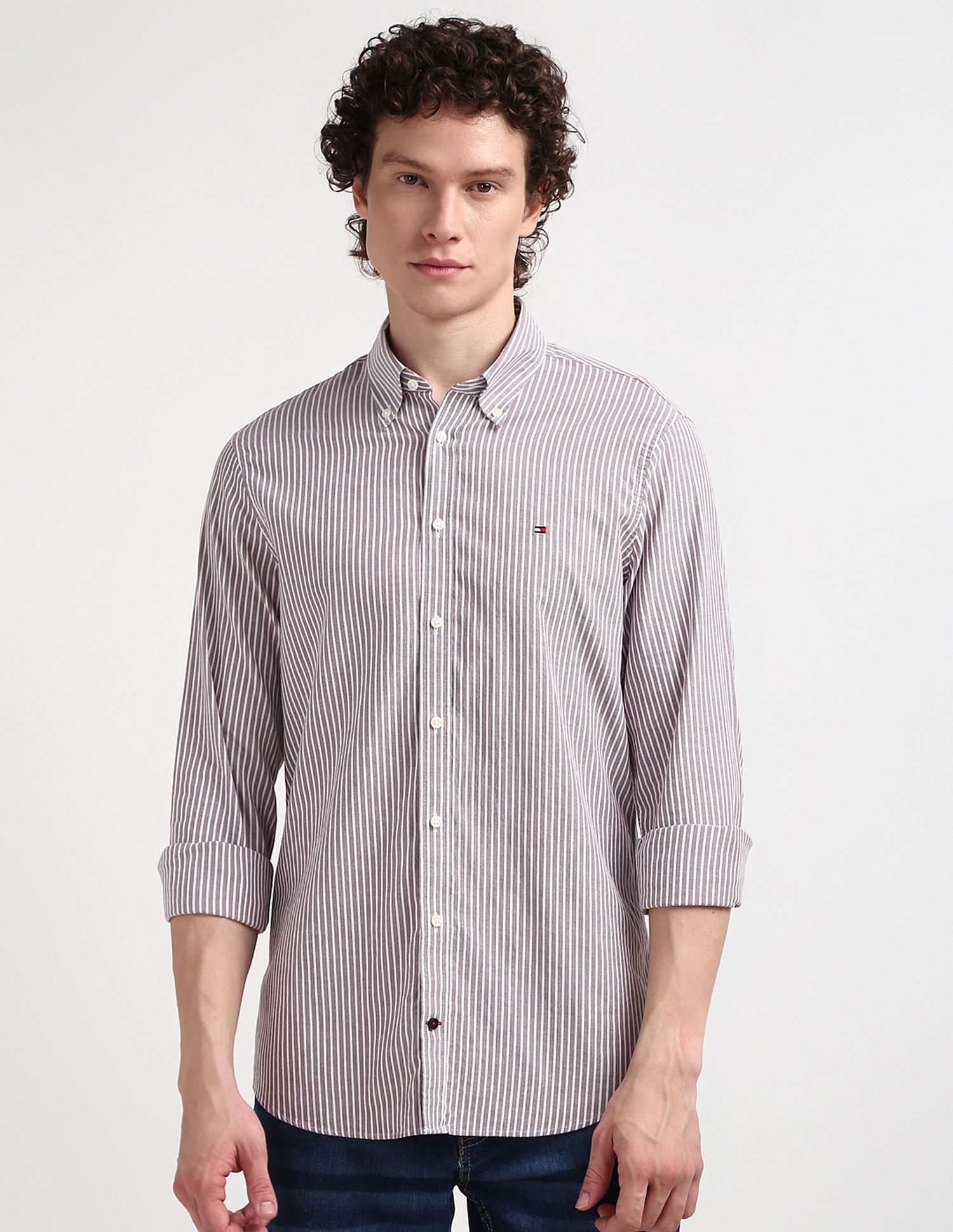 Tommy Hilfiger Vertical Striped Oxford Shirt