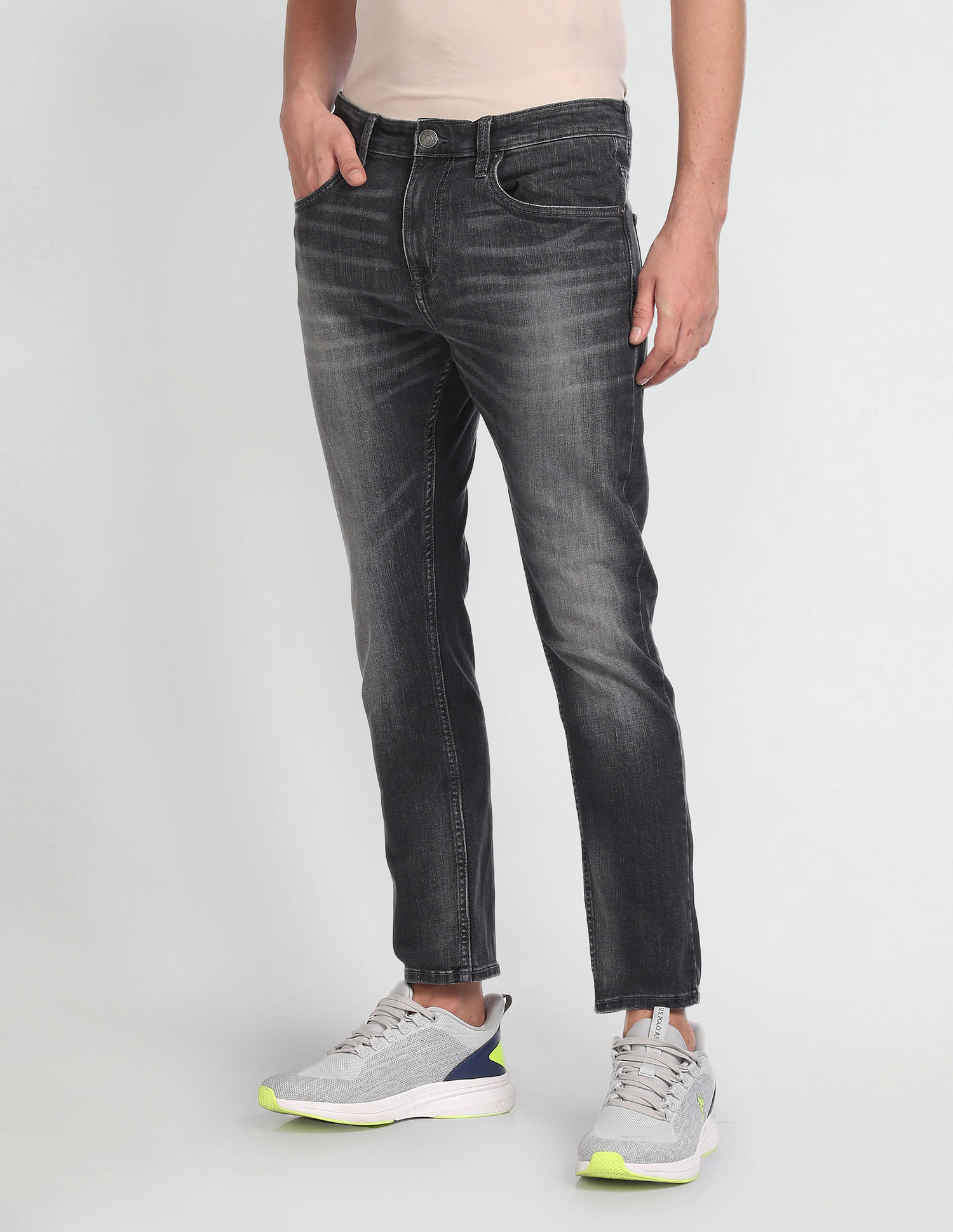 U.S. Polo Assn. Denim Co. Henry Cropped Fit Grey Jeans