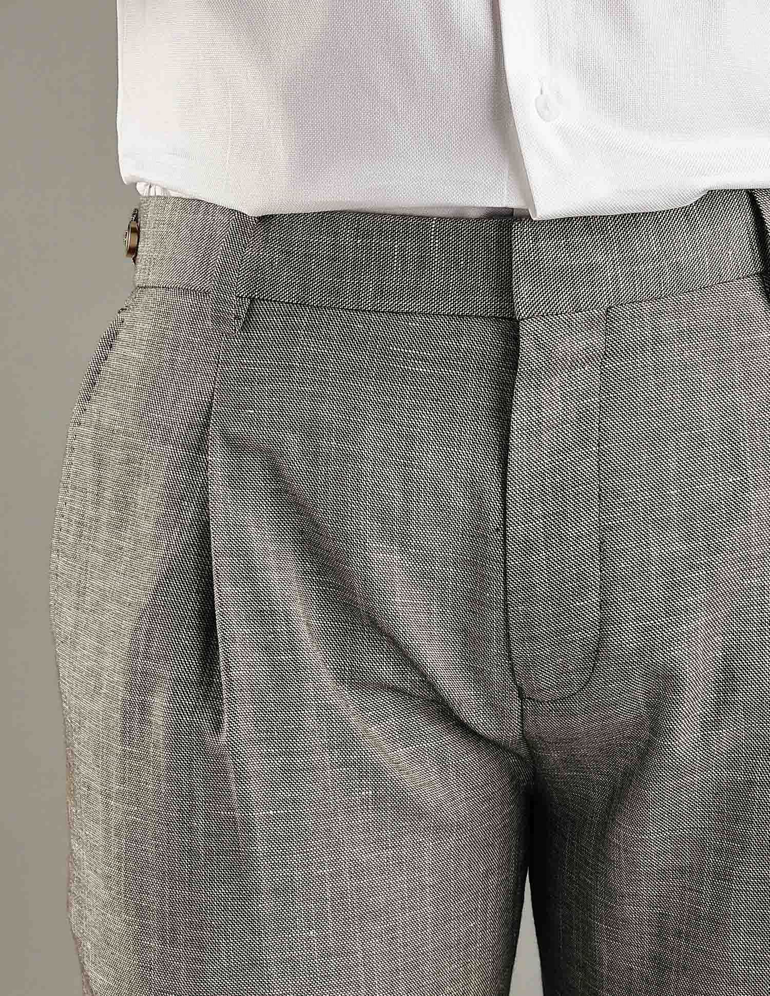 Tommy Hilfiger Regular-Fit Self-Design Mid Rise Trouser