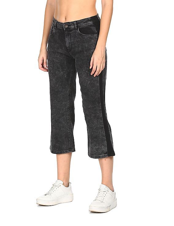 Flying Machine Women Flared Fit Acid Wash Jeans