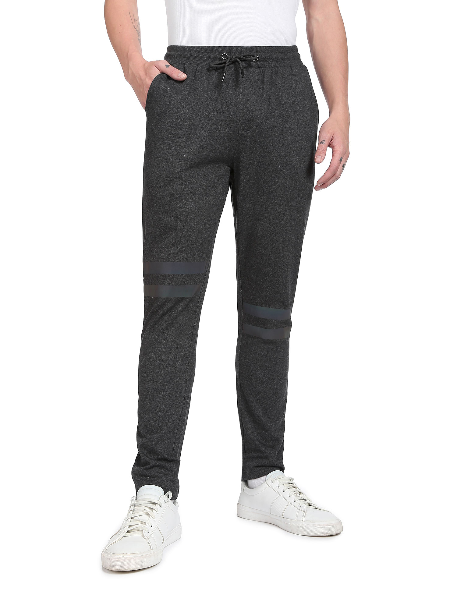 Buy Flying Machine Mid Rise Solid Track Pant - NNNOW.com