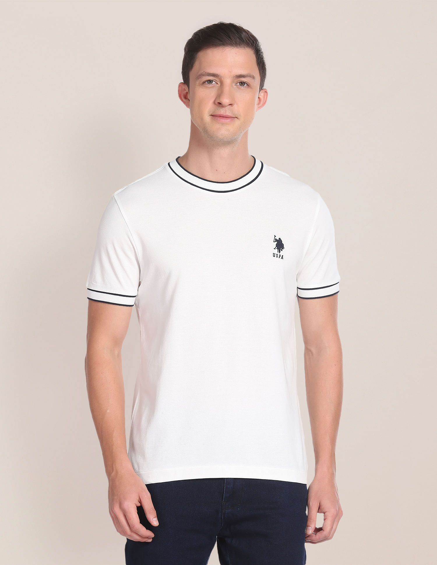 U.S. Polo Assn. Cotton Solid T-Shirt