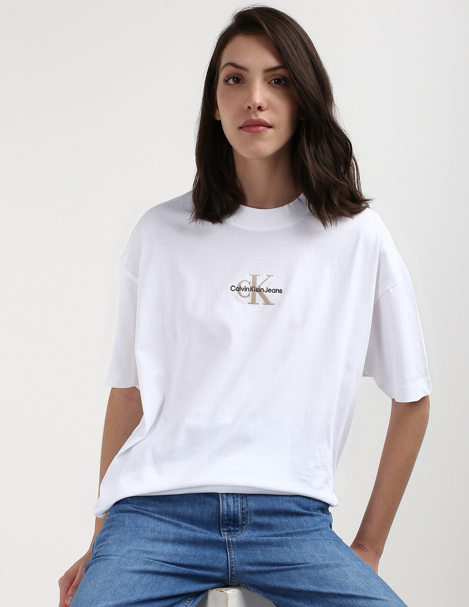 Buy Calvin Klein Monologo Boyfriend T Shirt NNNOW