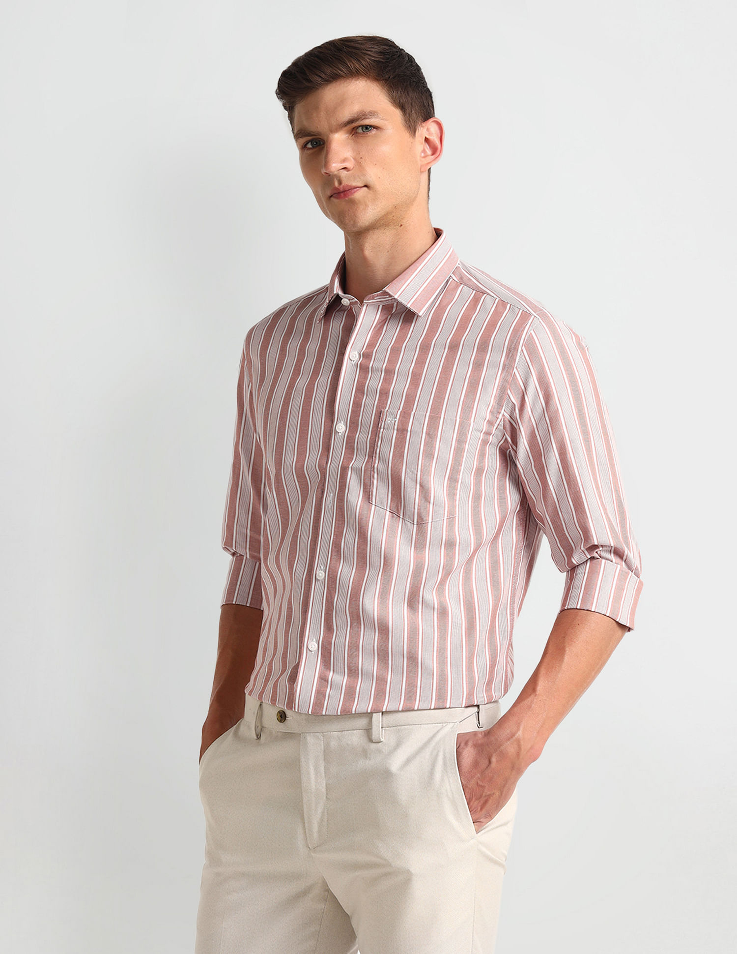 Arrow Manhattan Slim Fit Dobby Shirt
