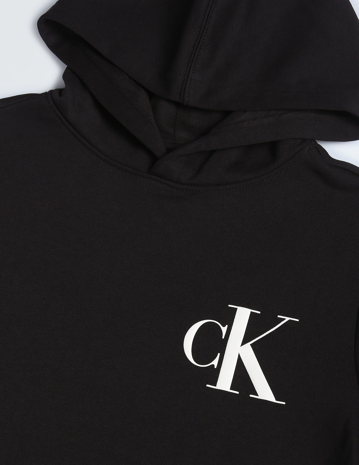 Calvin Klein Hoodie - Gradient Monogram - Whitecap Grey