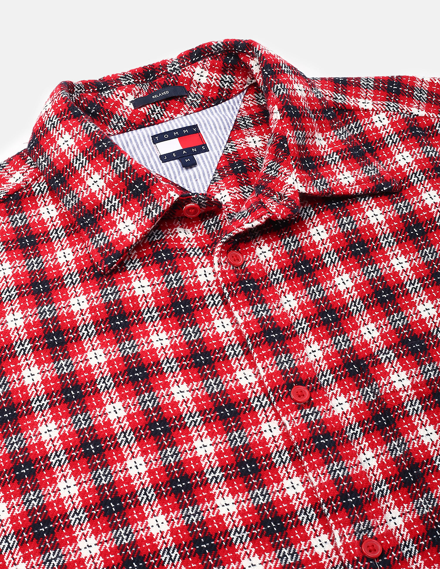 Tommy Hilfiger Kids Relaxed Fit Tartan Checked Shirt