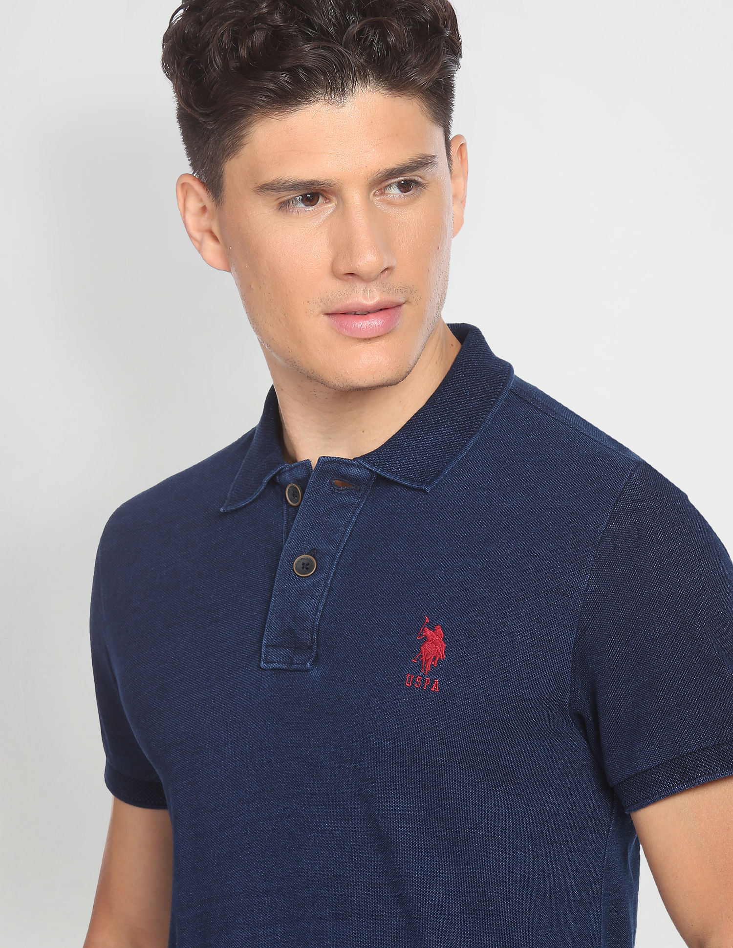 U.S. Polo Assn. Denim Co. Indigo Classic Pique Polo Shirt
