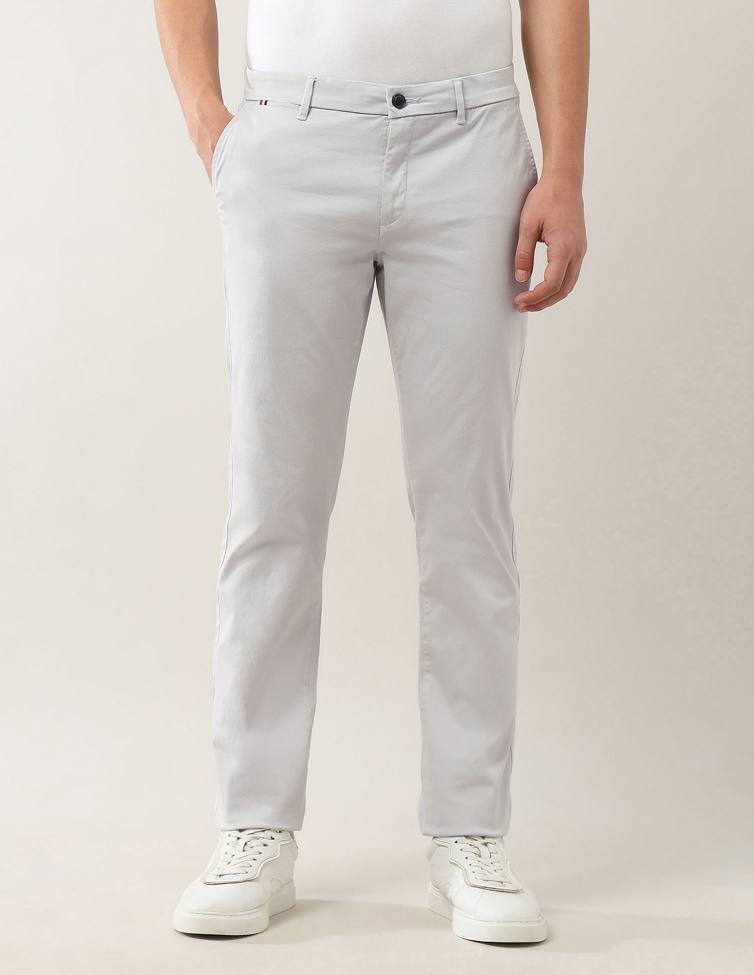 Arrow Sport Mid Rise Regular Fit Trousers
