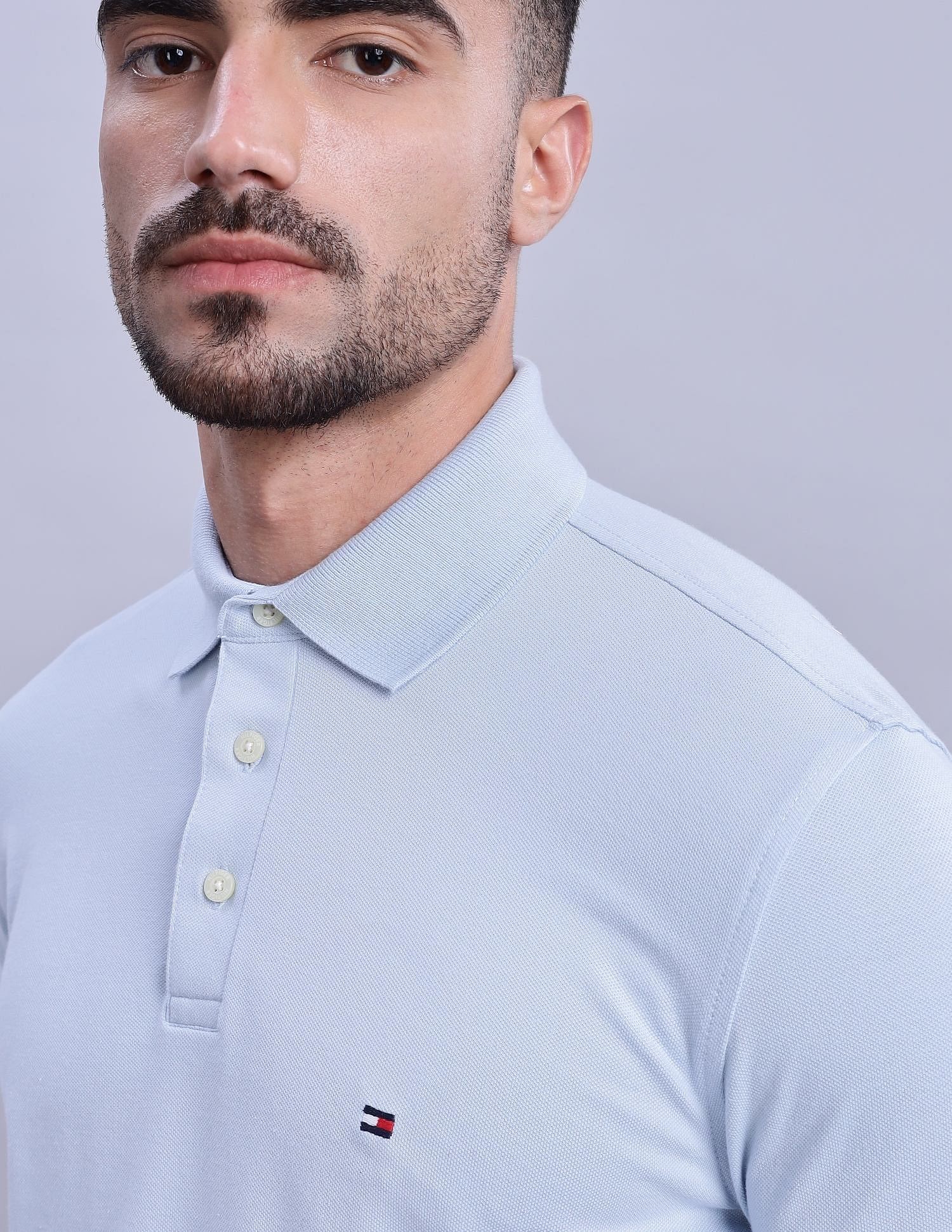 Tommy Hilfiger Solid Regular-Fit Cotton Polo Shirts