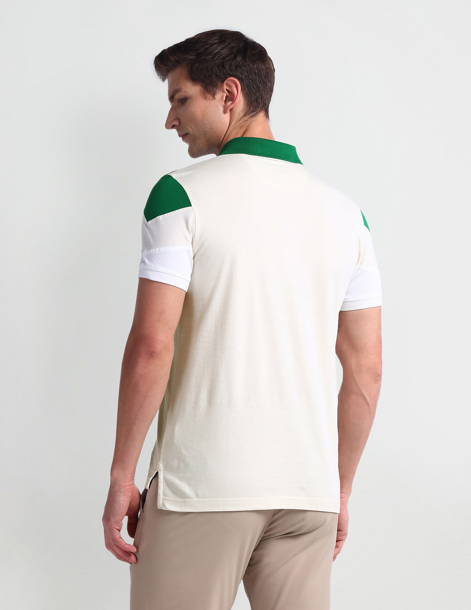 Arrow Sport Short Sleeve Color Block Polo Shirt