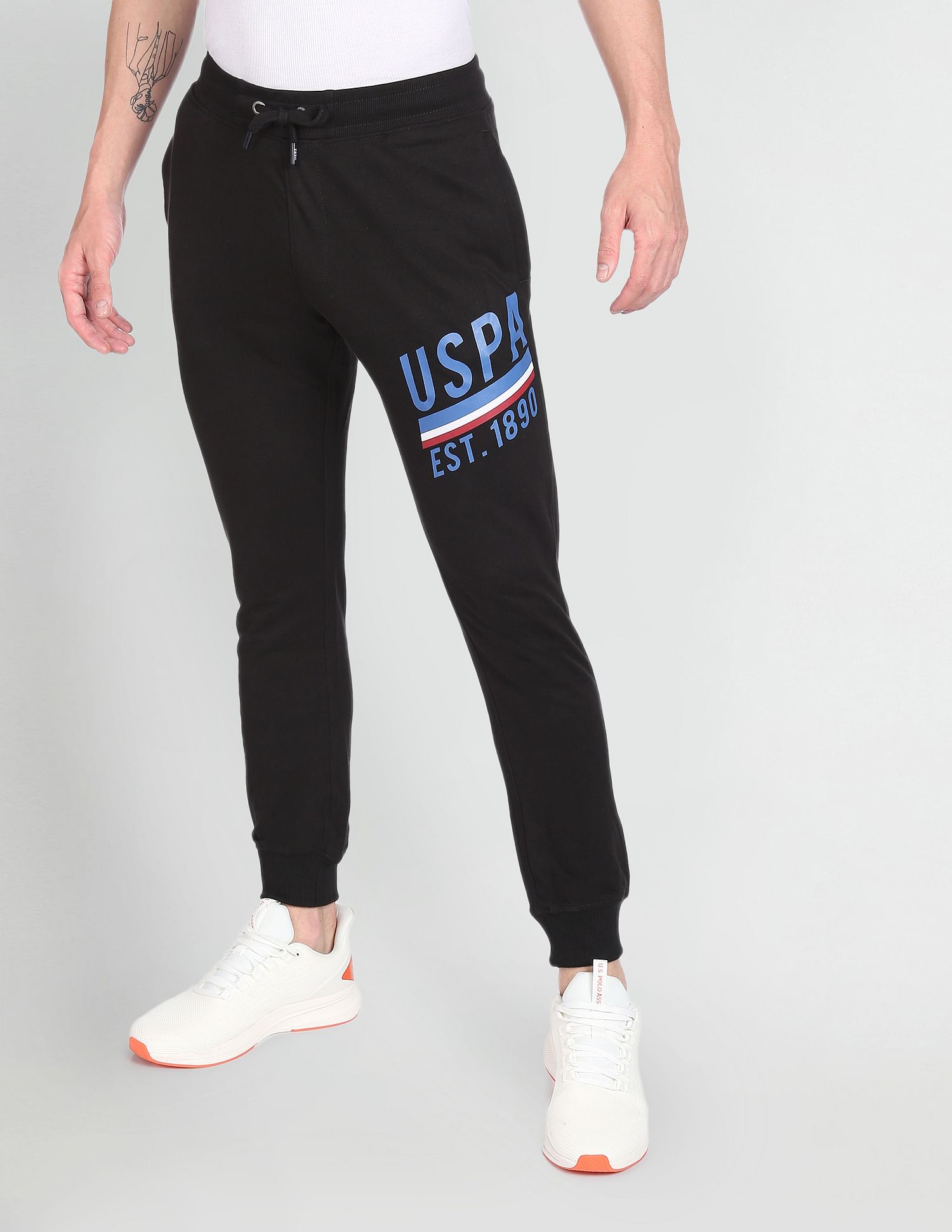 U.S. Polo Assn. Denim Co. Drawstring Waist Brand Print Track Pants
