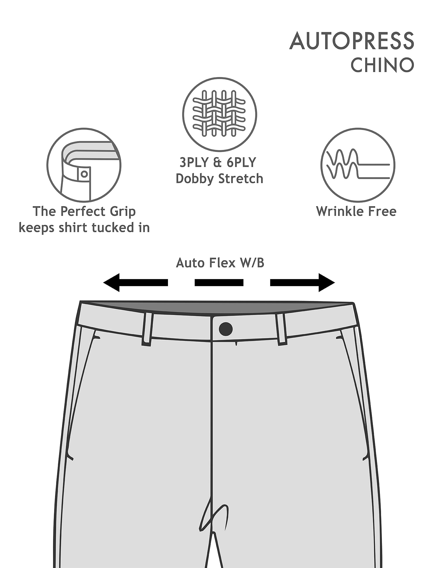 Arrow Slim Fit Mid Rise Trousers
