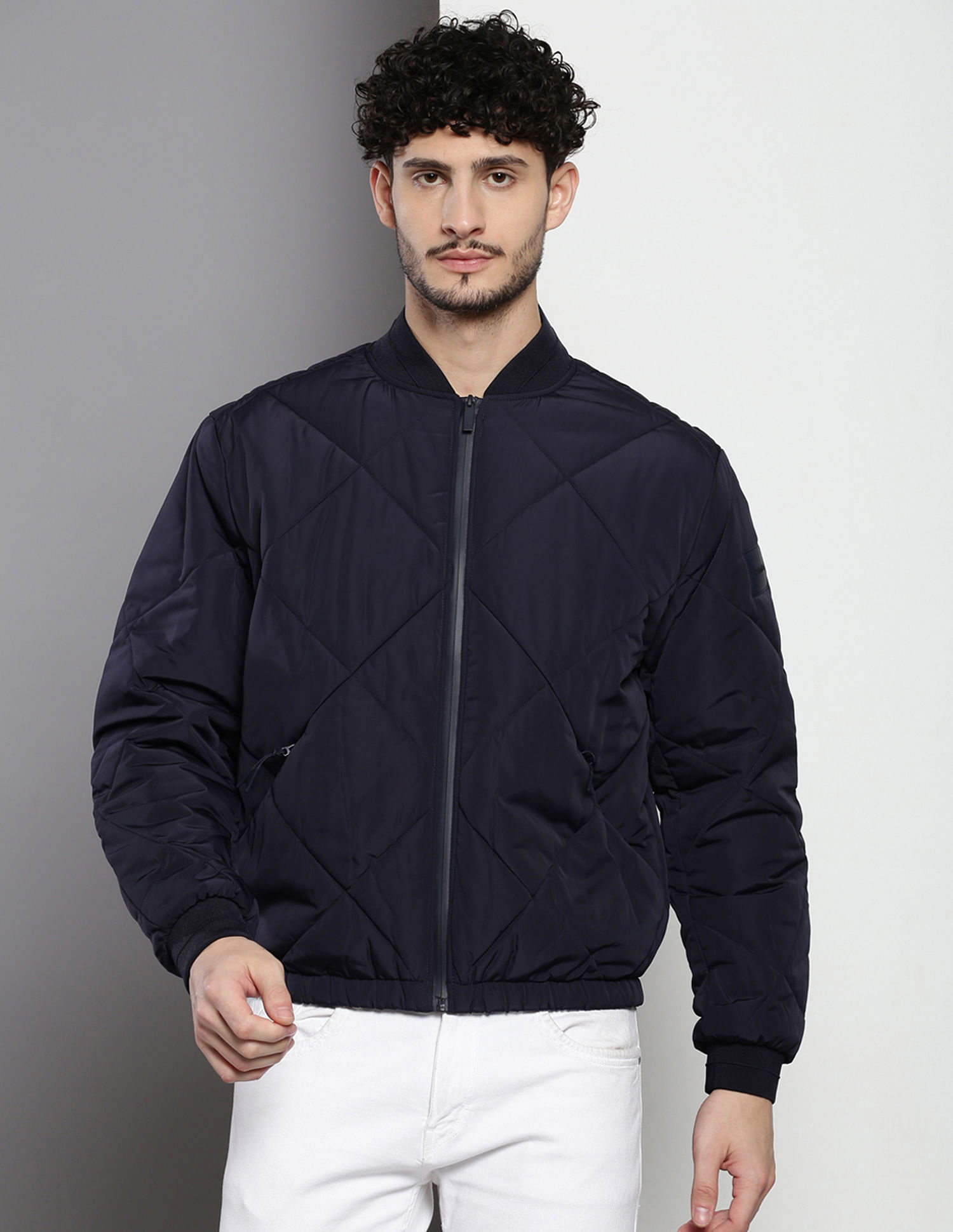 Calvin Klein Signature Quilted Bomber Jacket
