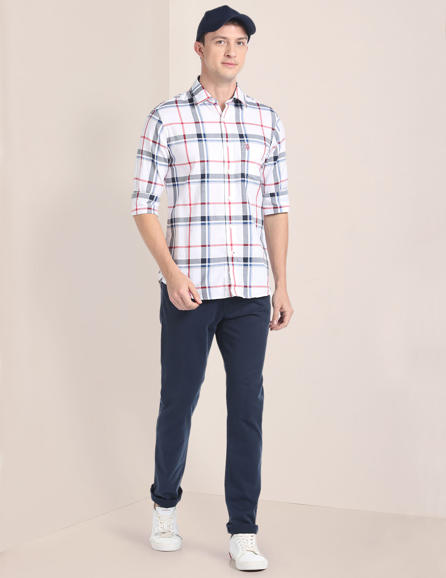 U.S. Polo Assn. Premium Cotton Plaid Check Shirt