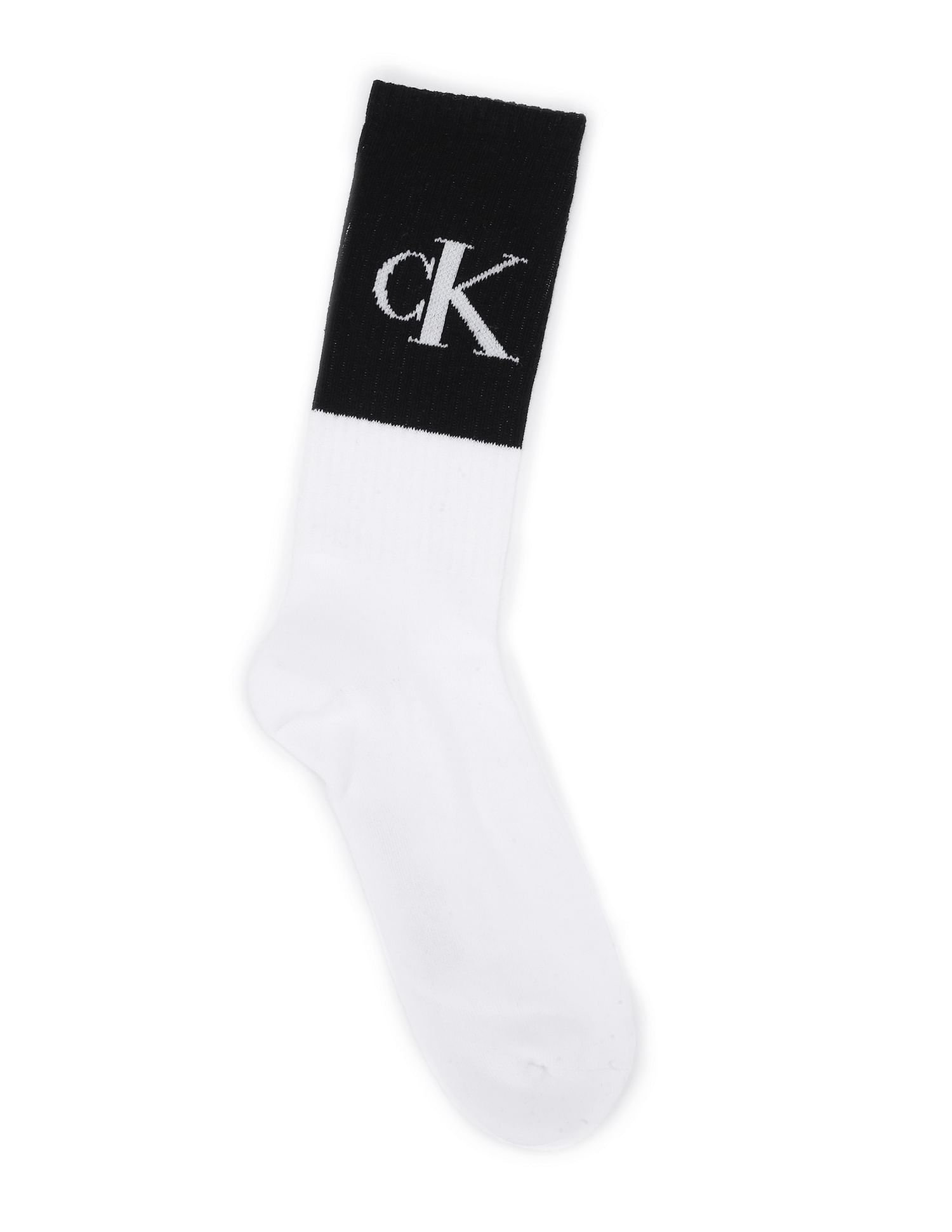 Calvin Klein Men Assorted Ribbed Top Mid-Calf Length Socks - Pack Of 3
