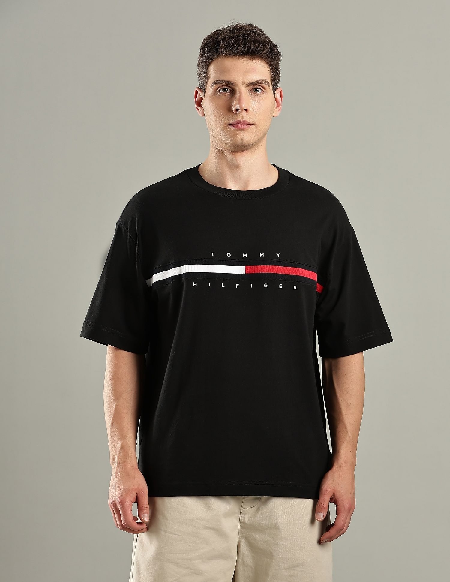 Tommy Hilfiger Embroidered Logo Regular-Fit Cotton T-Shirt