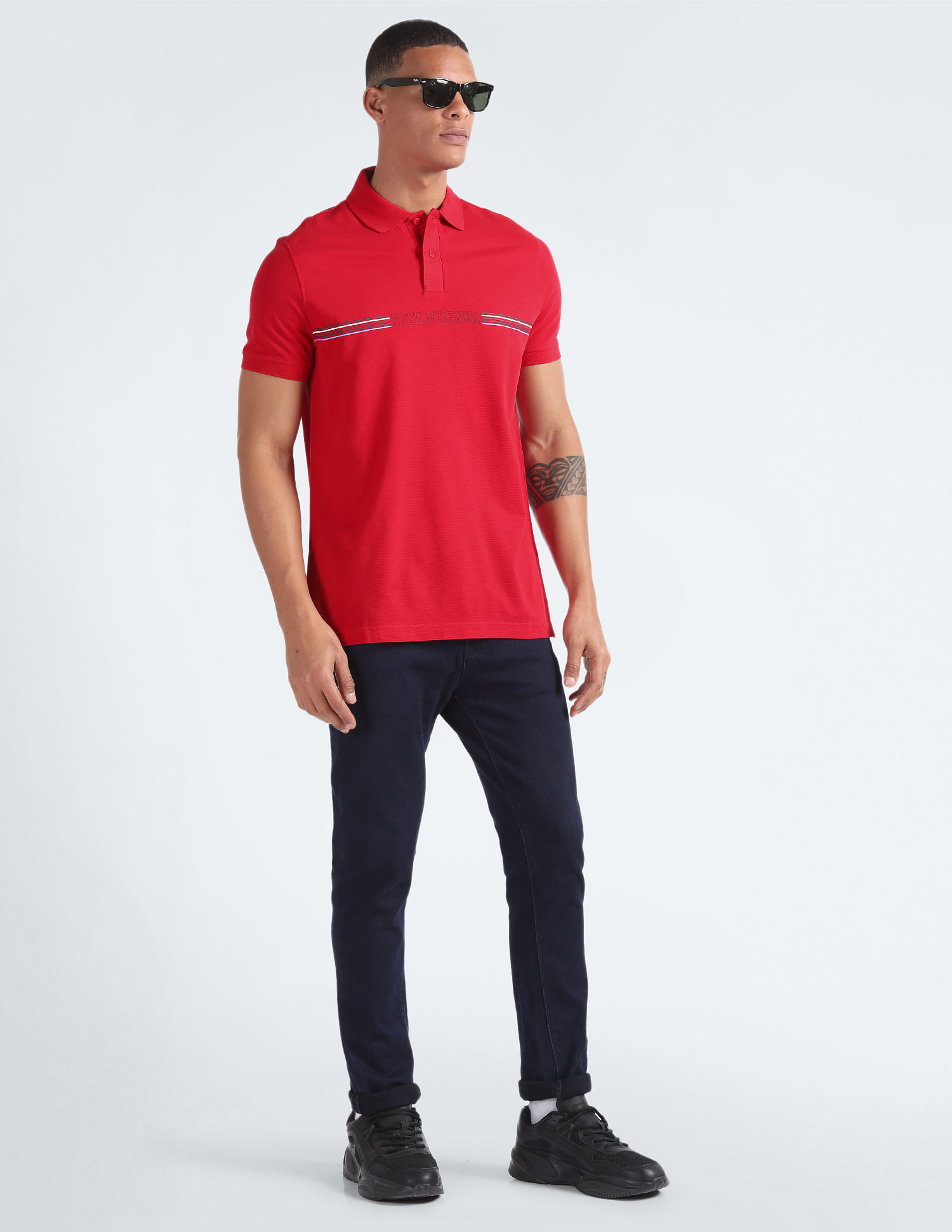 Tommy Hilfiger Stripe Chest Regular Polo Shirt