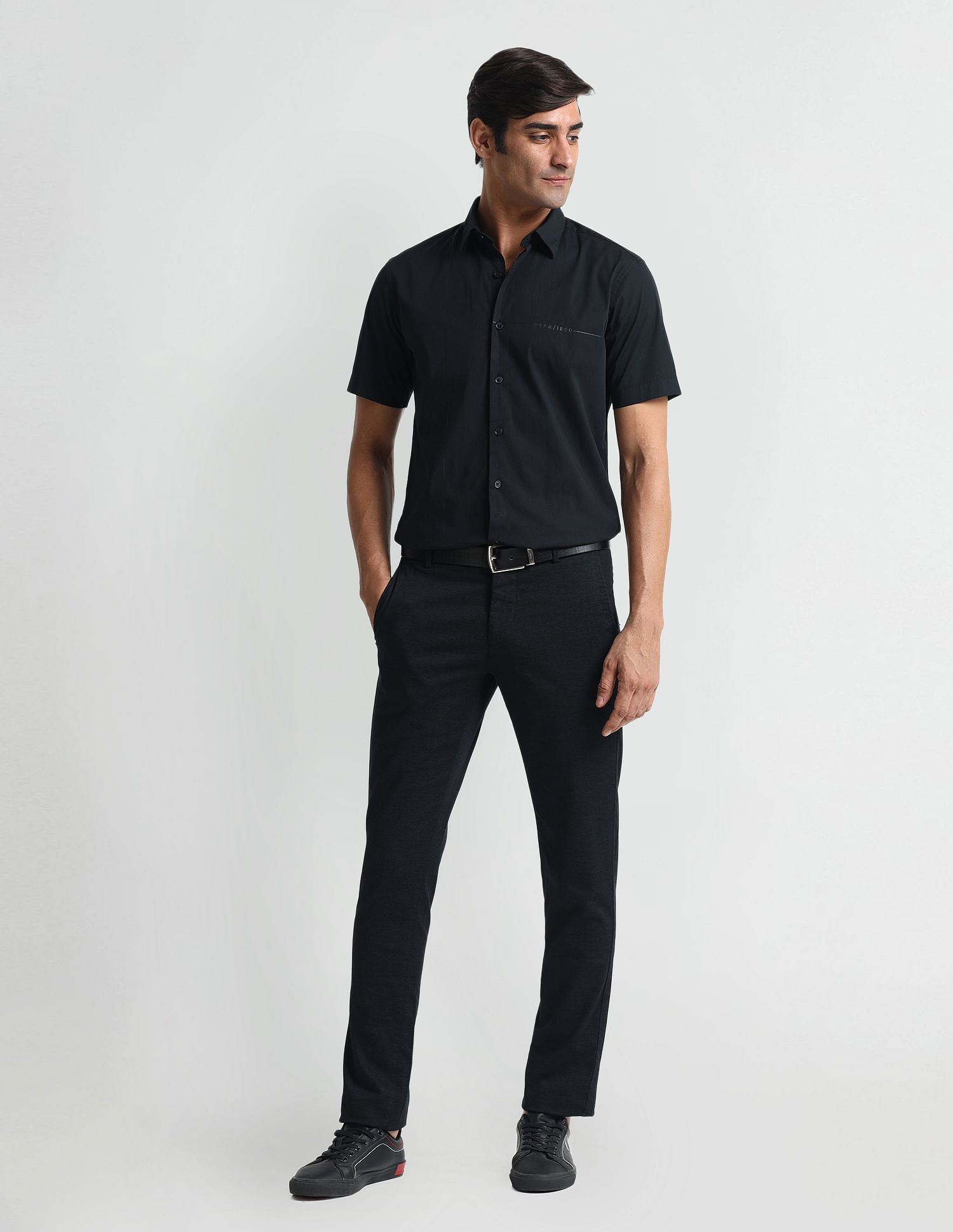 U.S. Polo Assn. Denim Co. Brand Print Slim Fit Shirt