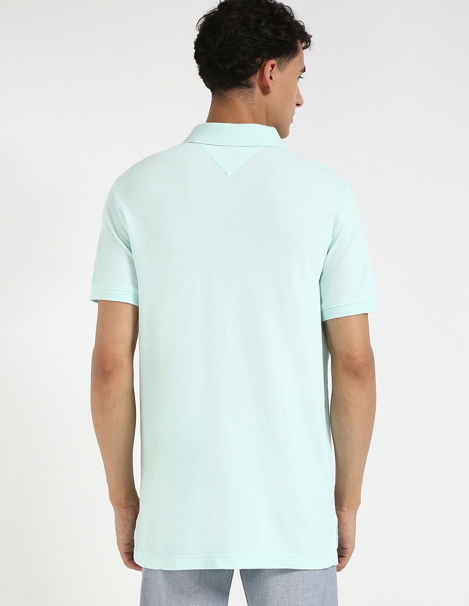 Tommy Hilfiger Solid Slim-Fit Cotton Polo Shirt