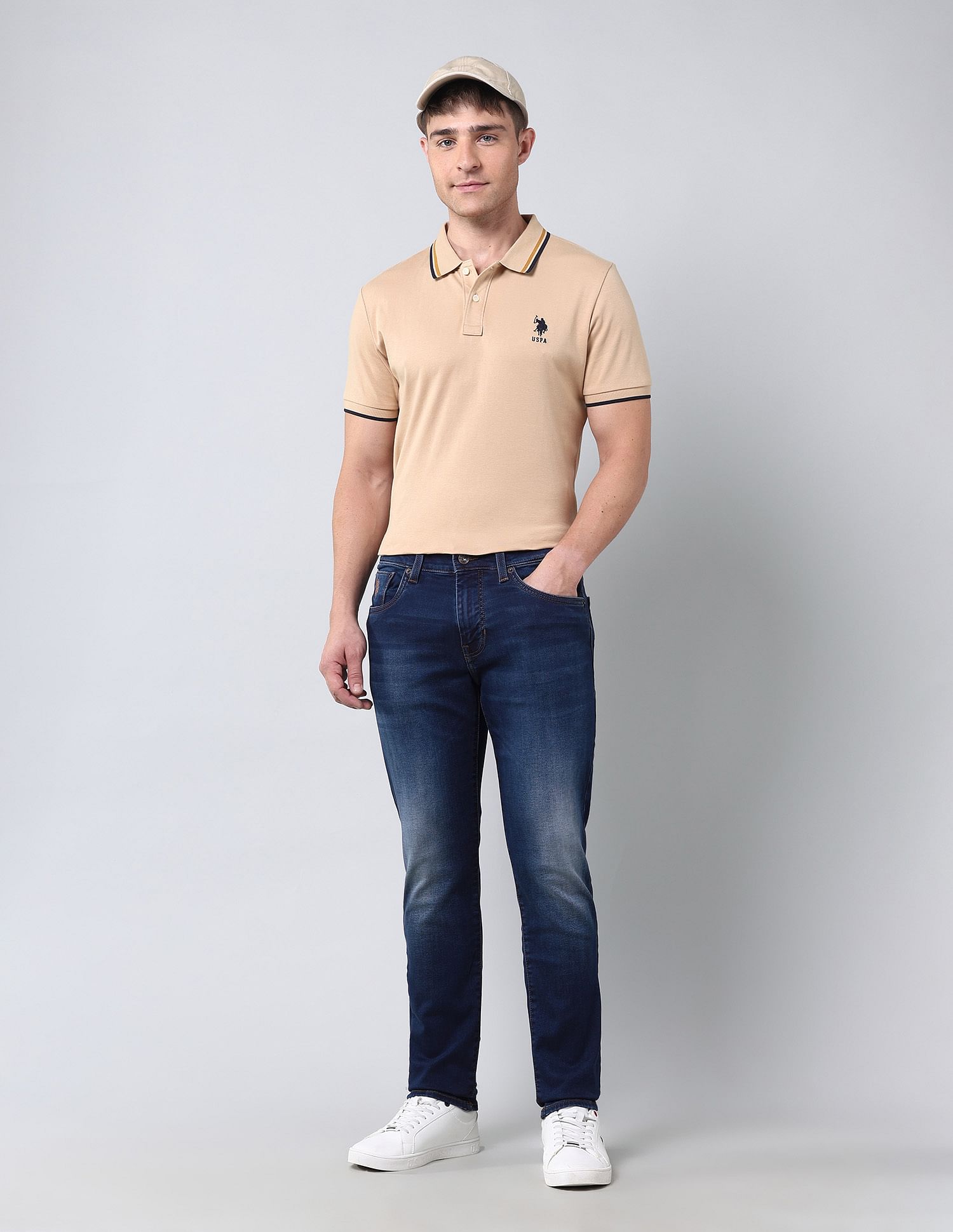 U.S. Polo Assn. Denim Co. Brandon Slim Tapered Fit Super Stretch Jeans