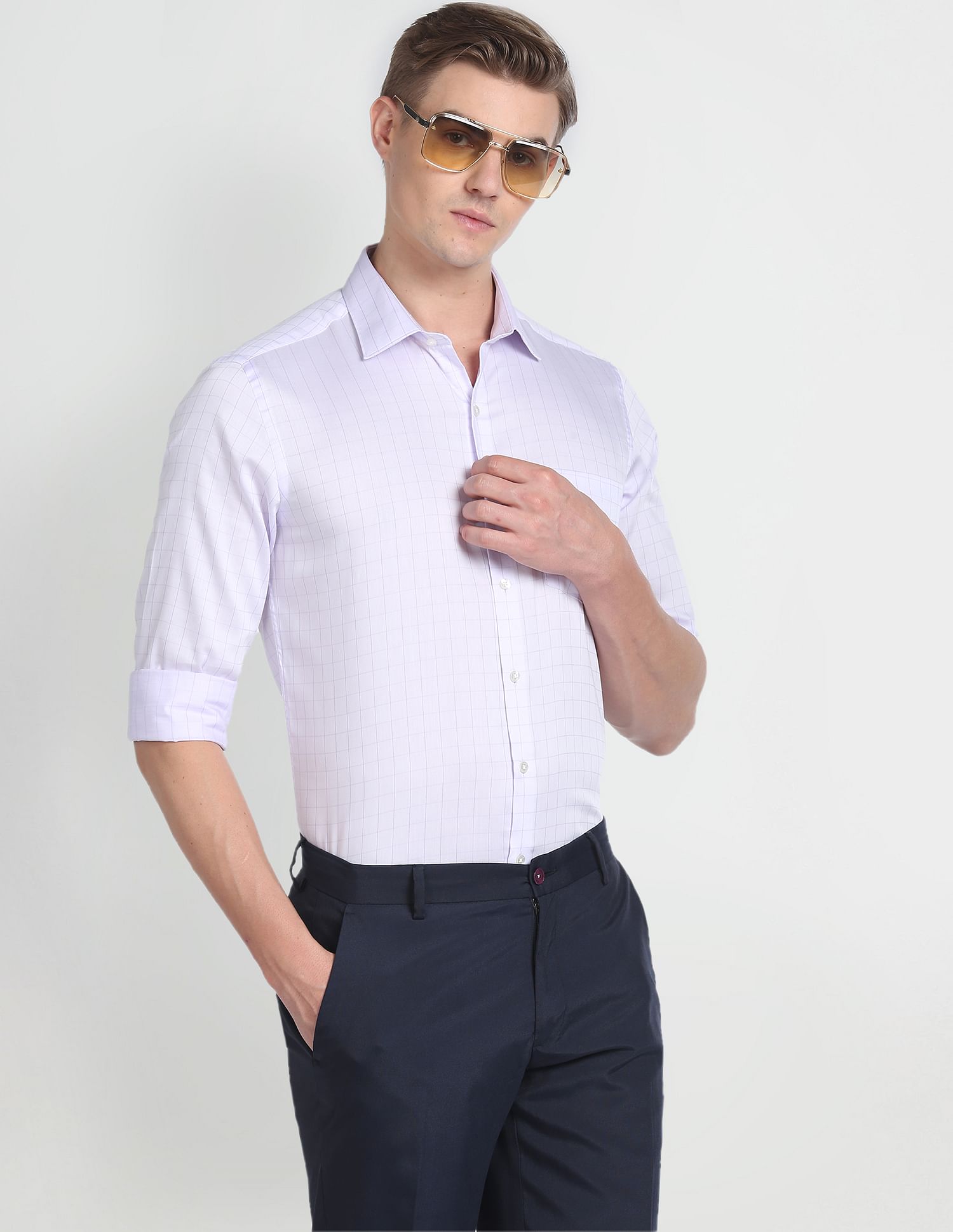Arrow Graph Check Formal Shirt