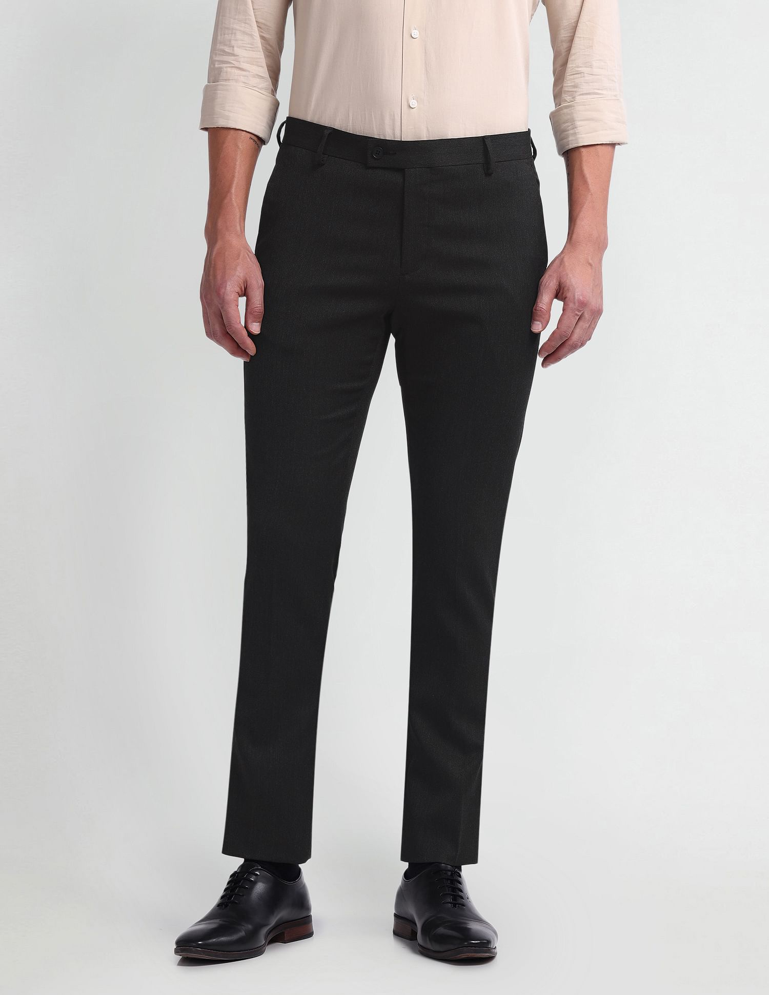 Arrow Geometric Pattern Tapered Fit Trousers