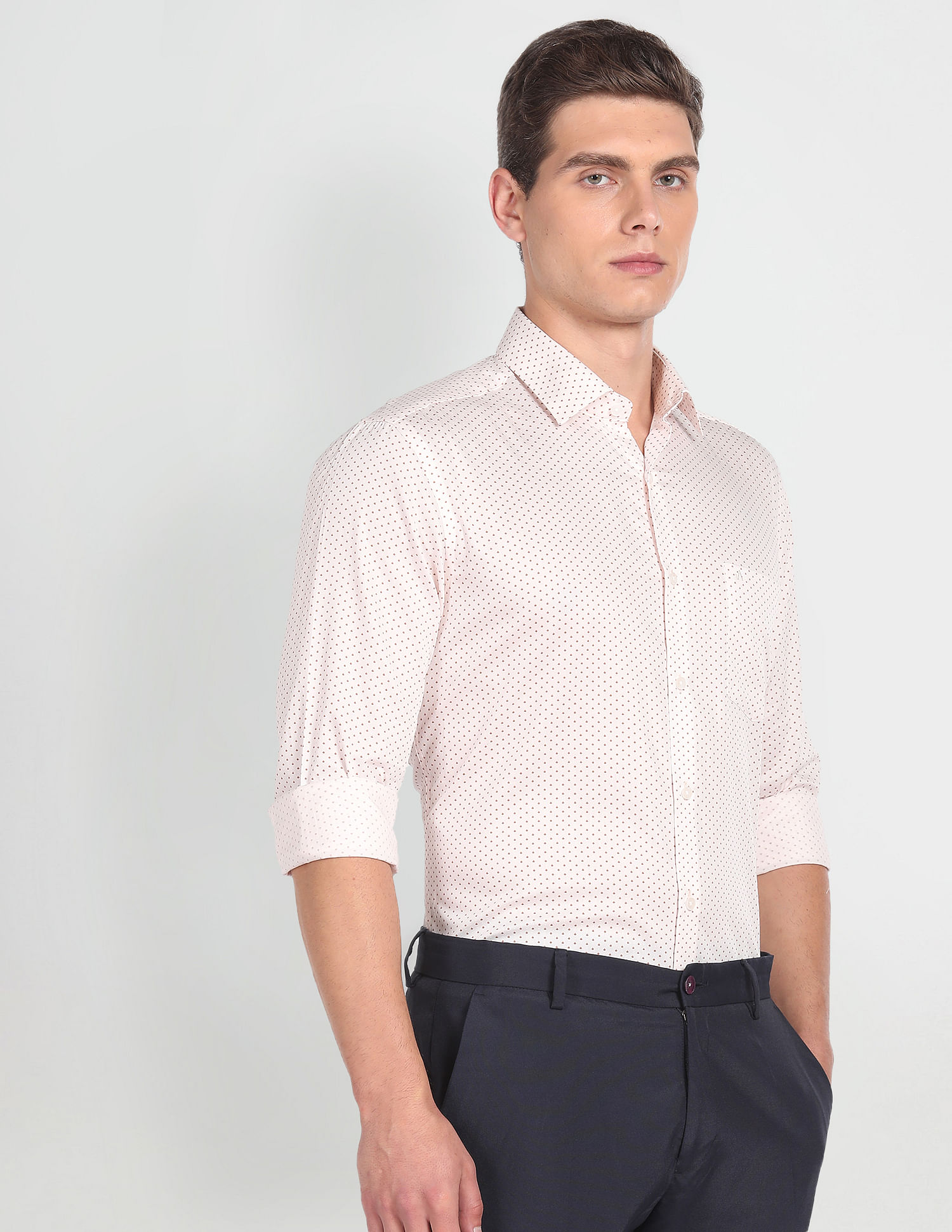 Arrow Manhattan Slim Fit Floral Shirt