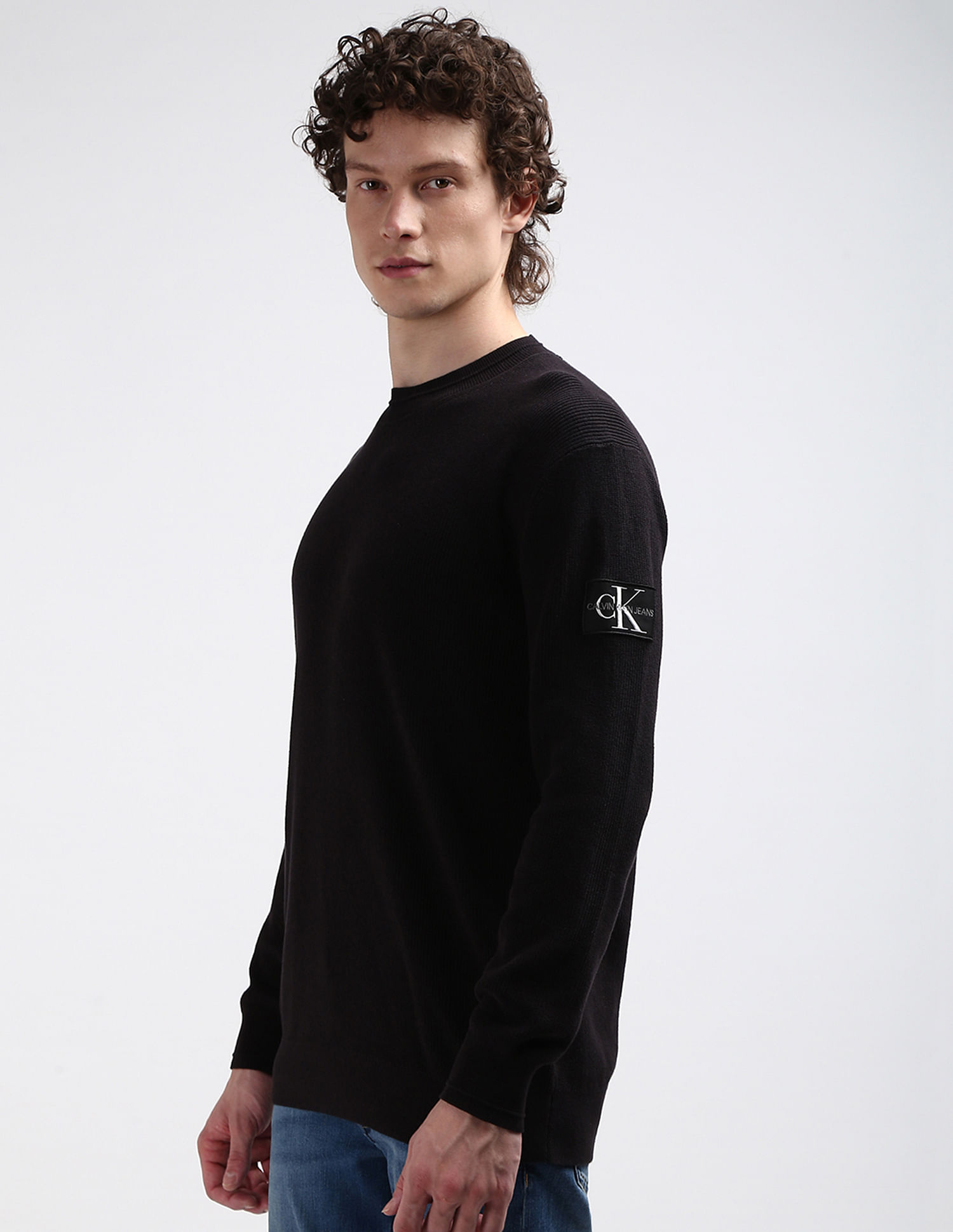 Calvin Klein Sustainable Raw Edge Sweater
