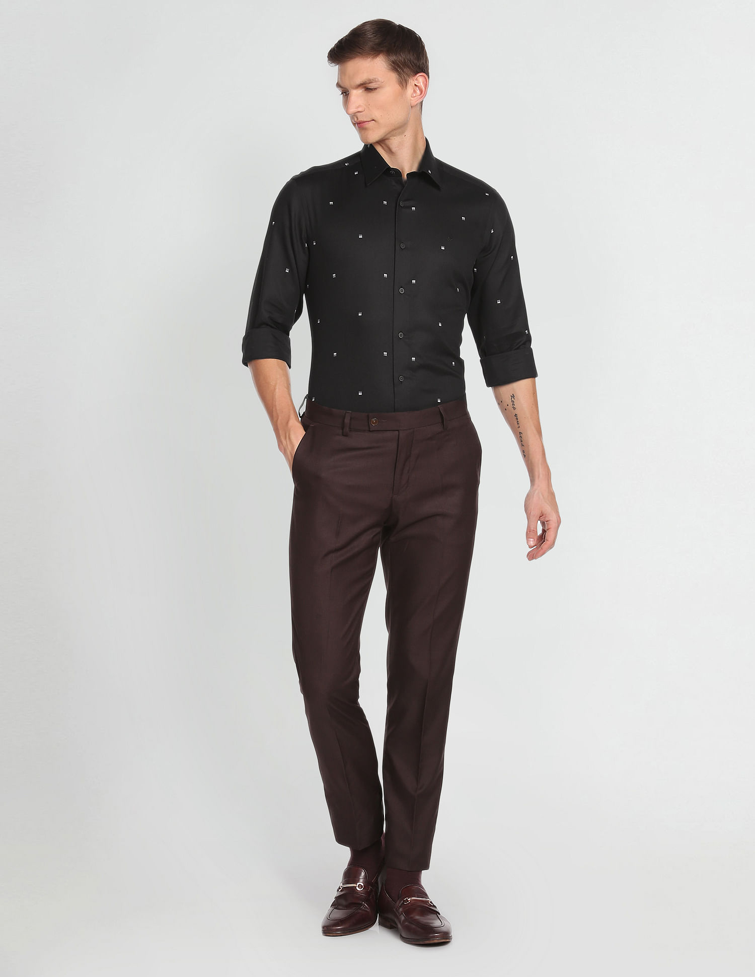 Arrow Newyork Dobby Cotton Formal Shirt