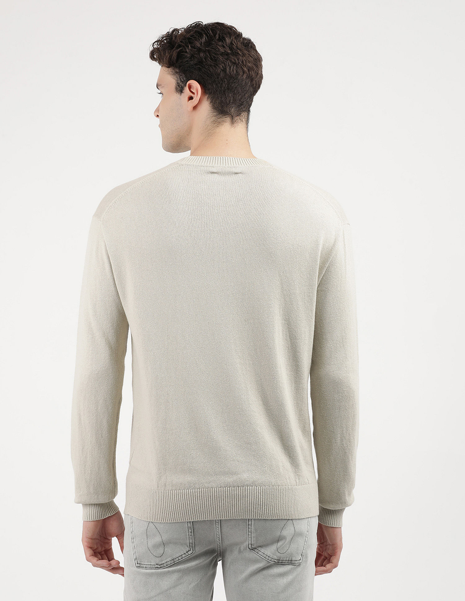 Calvin Klein Jeans Intarsia Mix Stitch Logo Sweater