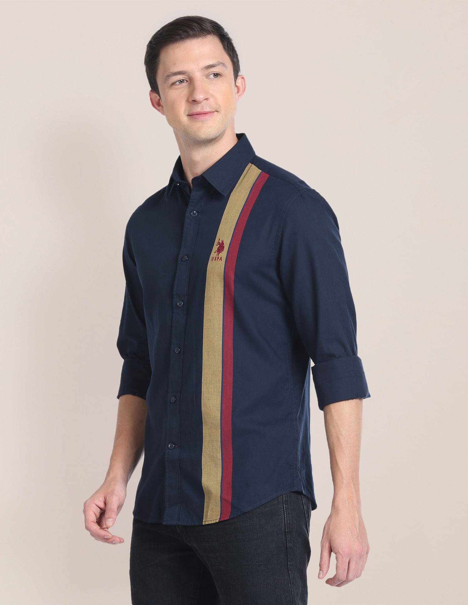 U.S. Polo Assn. Vertical Stripe Cotton Shirt